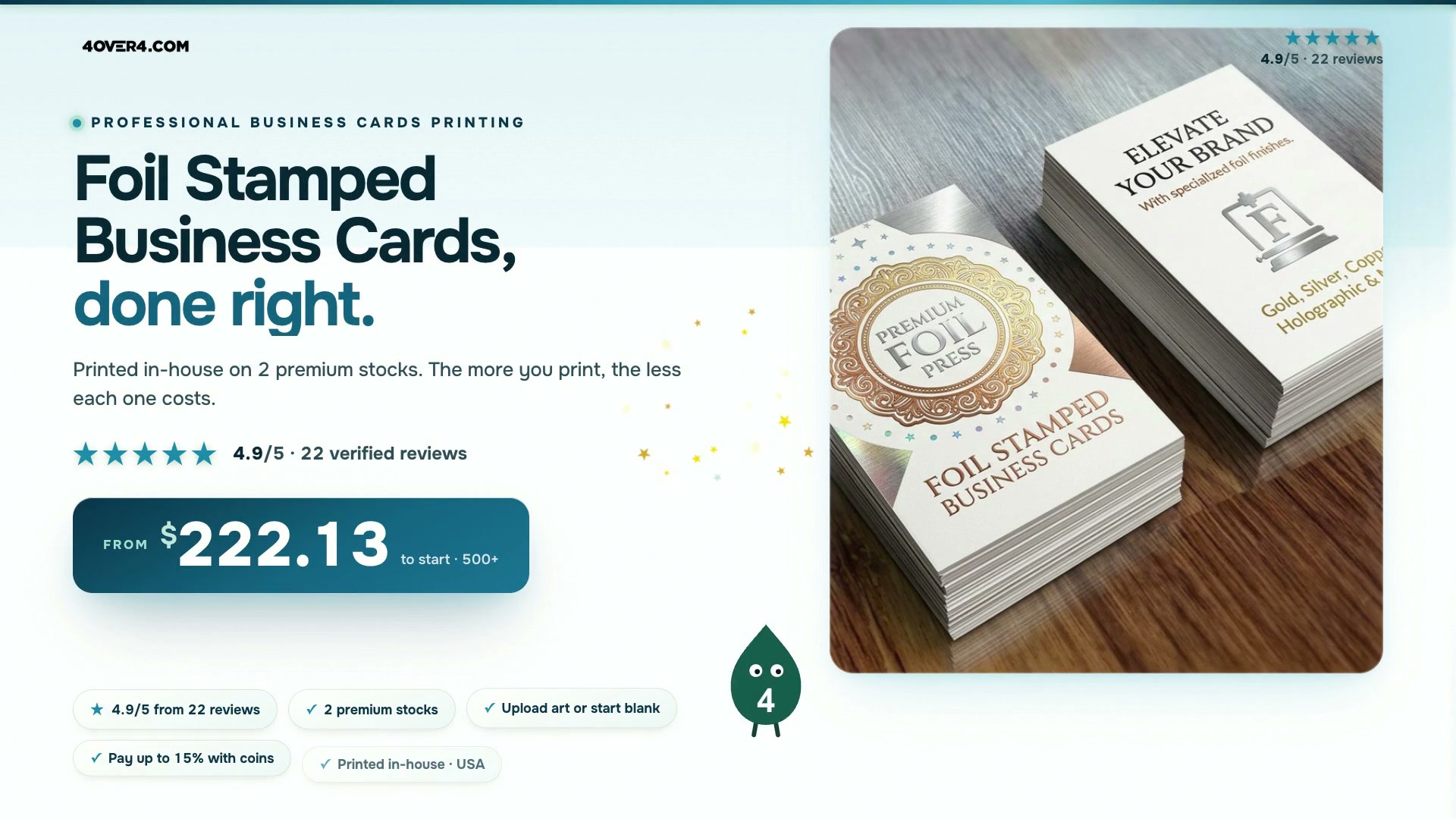 Foil Stamped Business Cards product video
