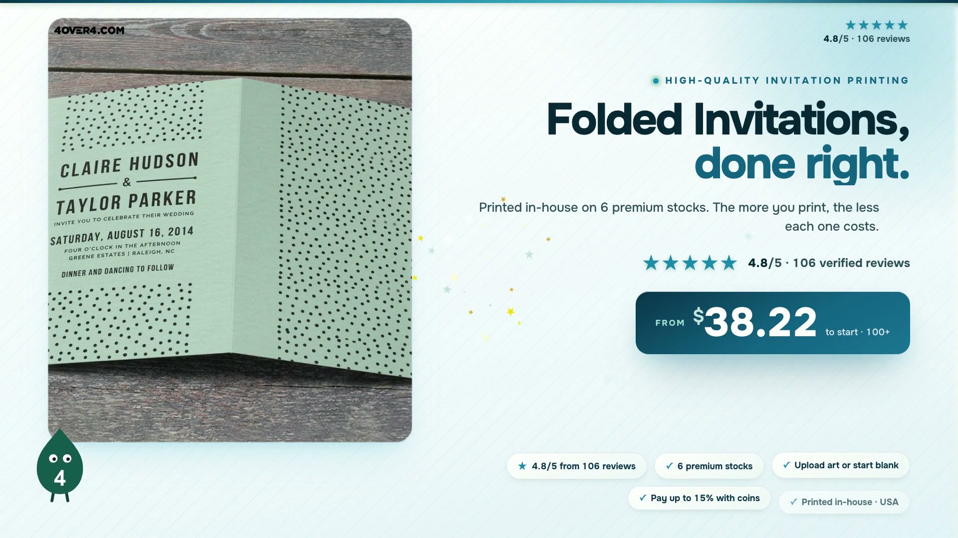 Folded Invitations product video