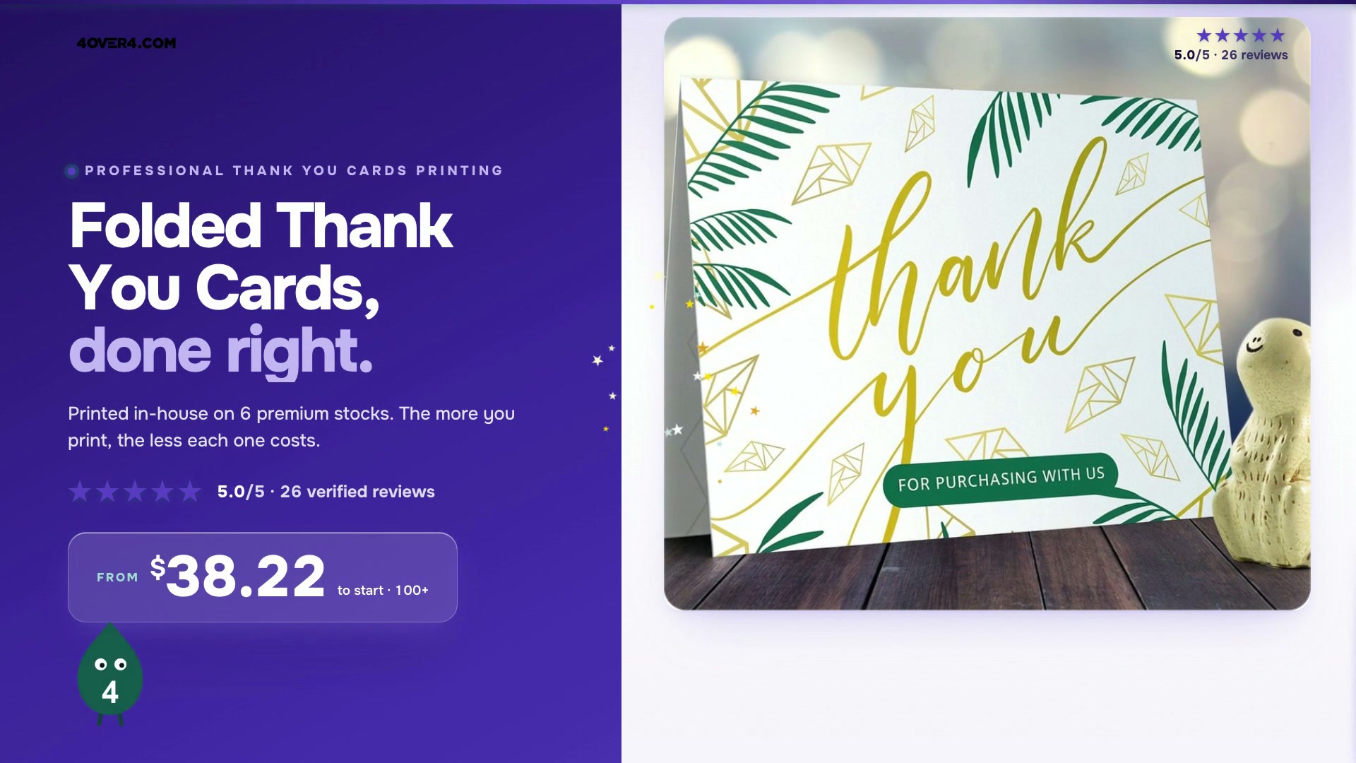 Folded Thank You Cards product video