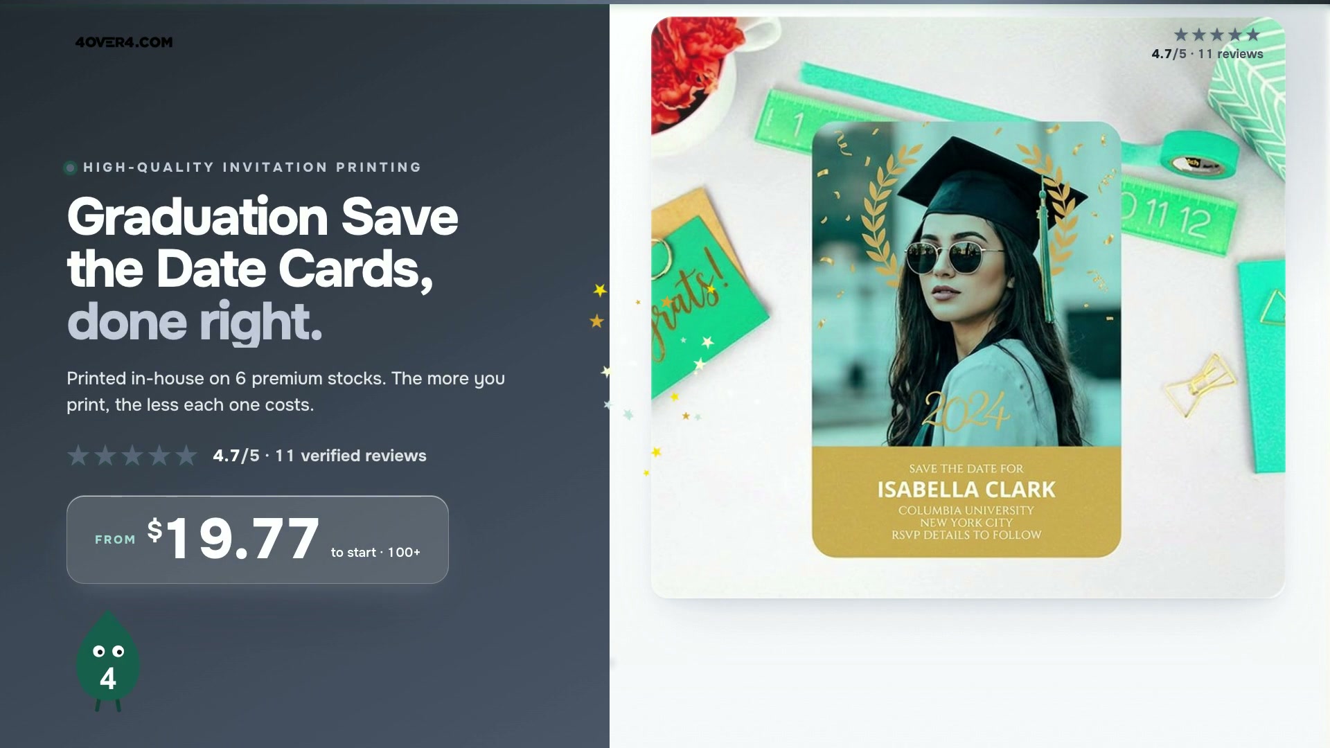 Graduation Save the Date Cards product video