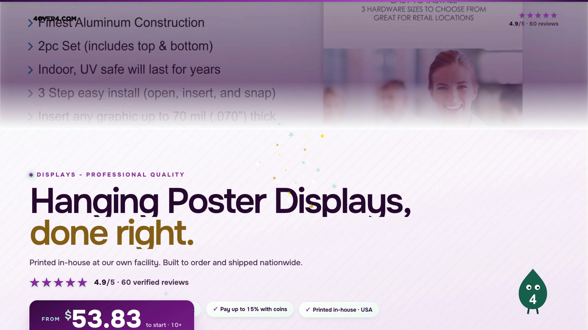 Hanging Poster Displays product video