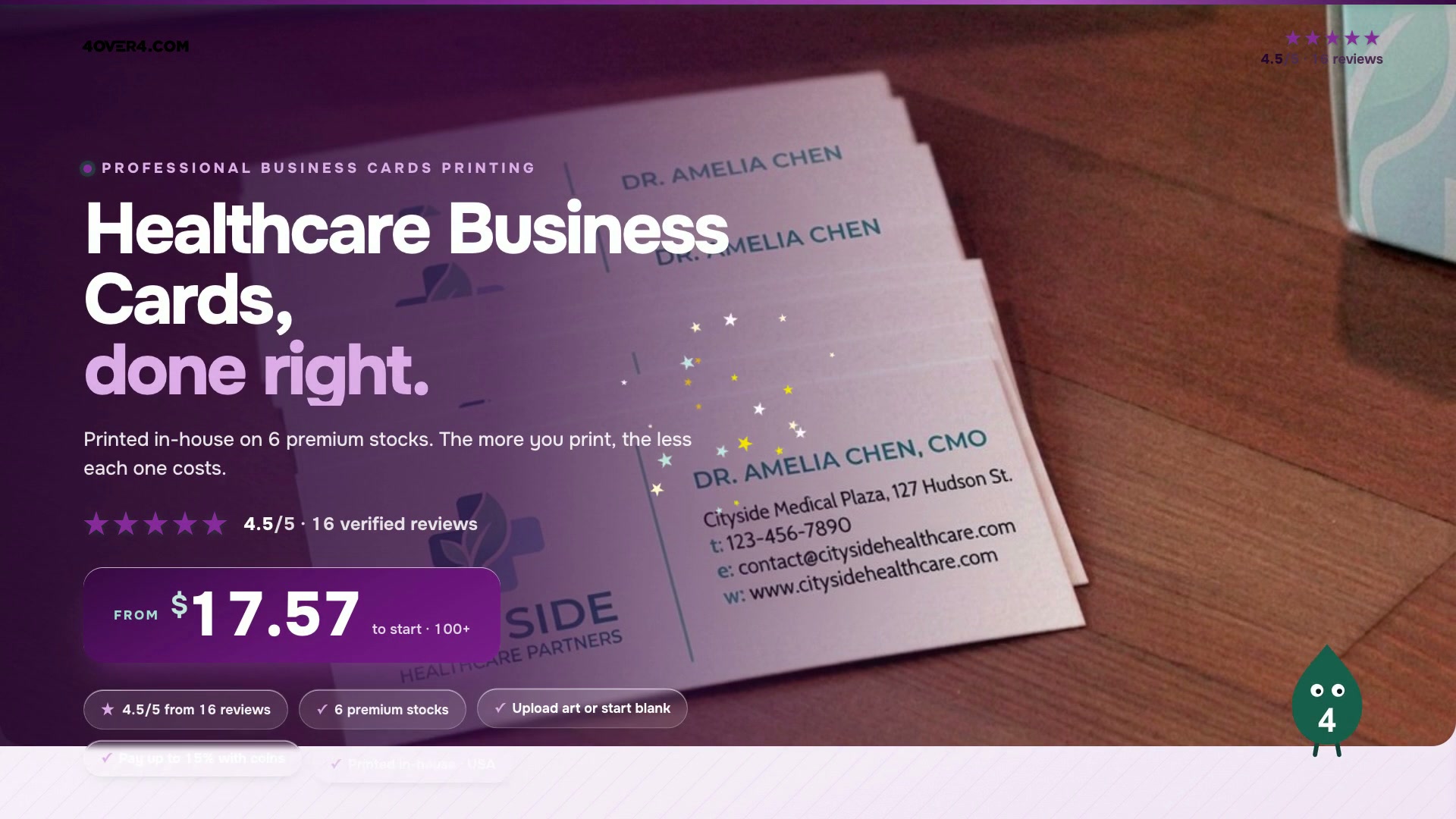 Healthcare Business Cards product video