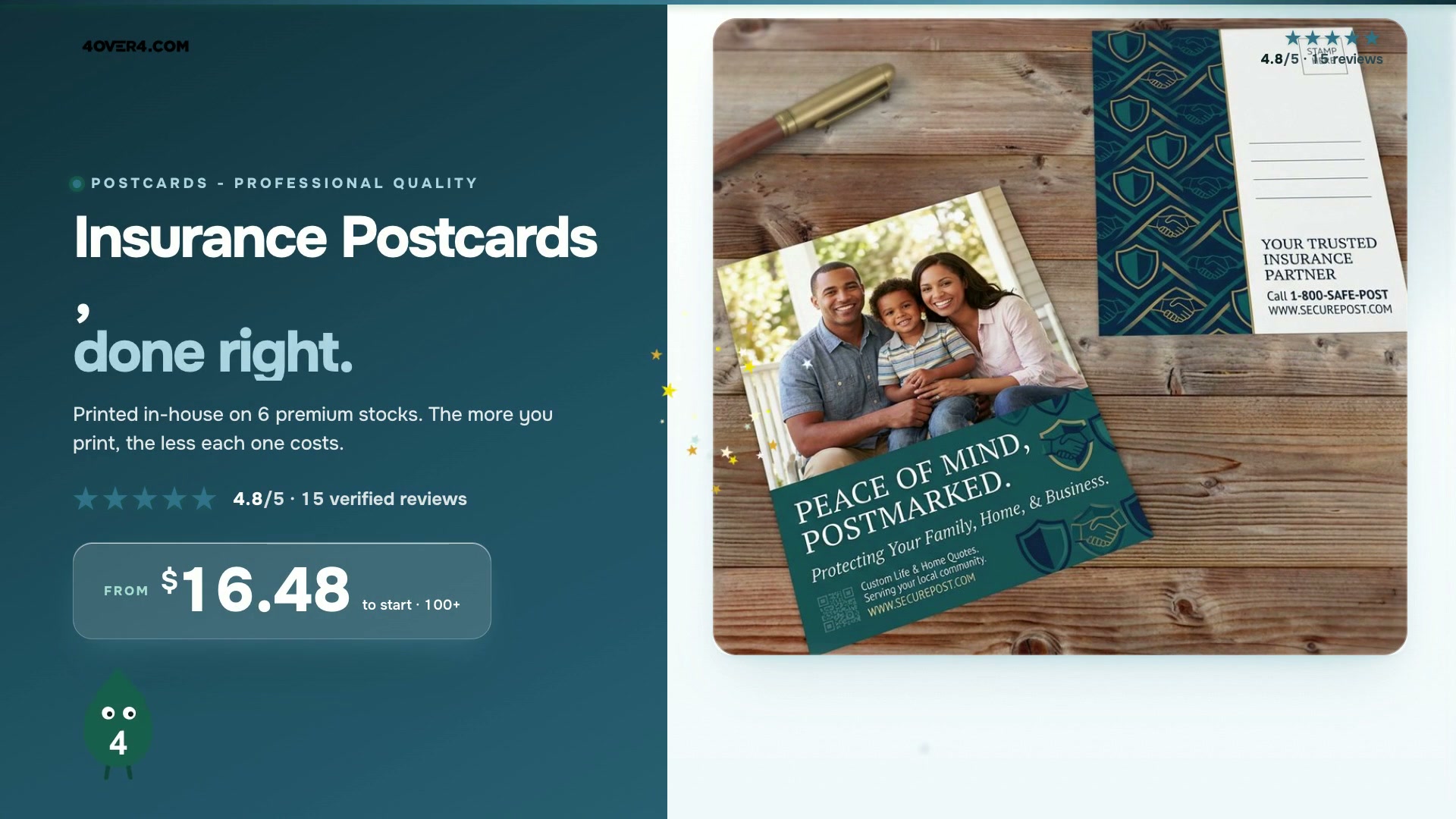 Insurance Postcards product video