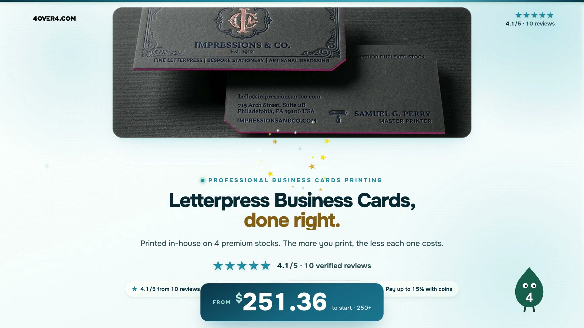 Letterpress Business Cards product video