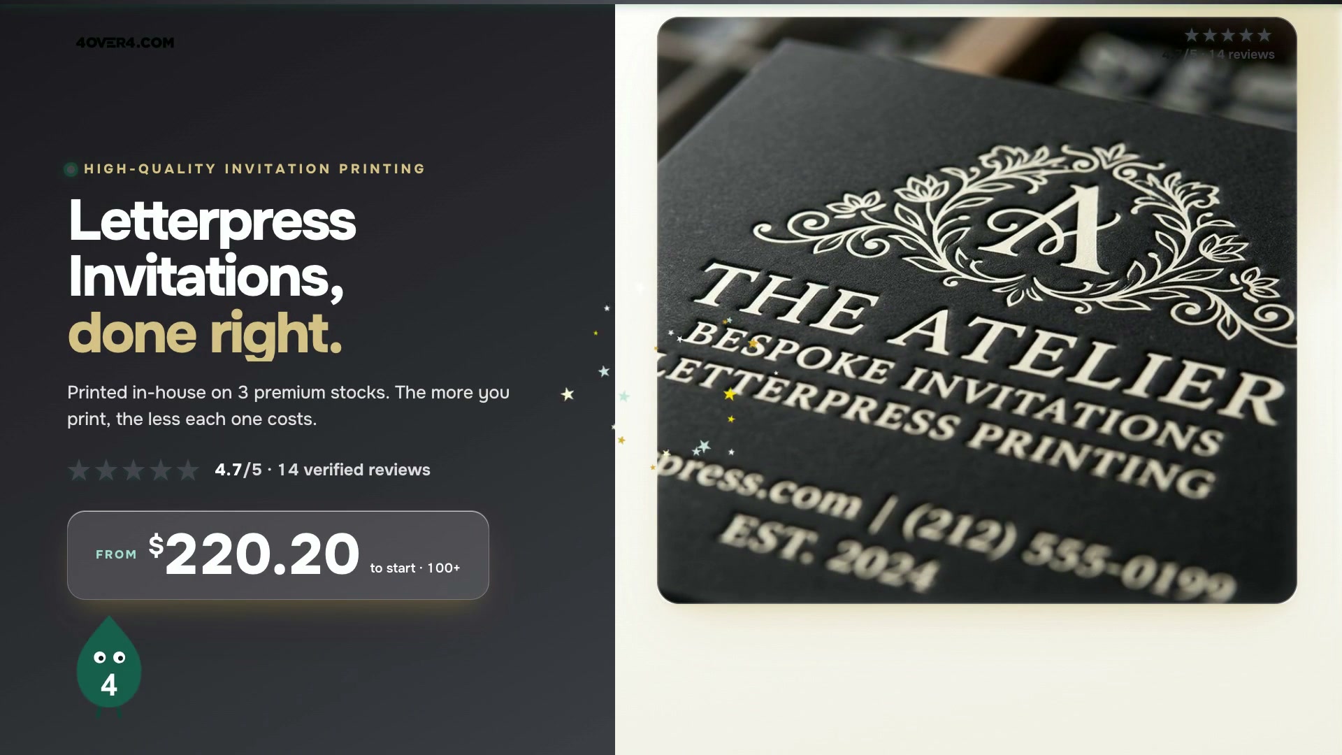 Letterpress Invitations product video