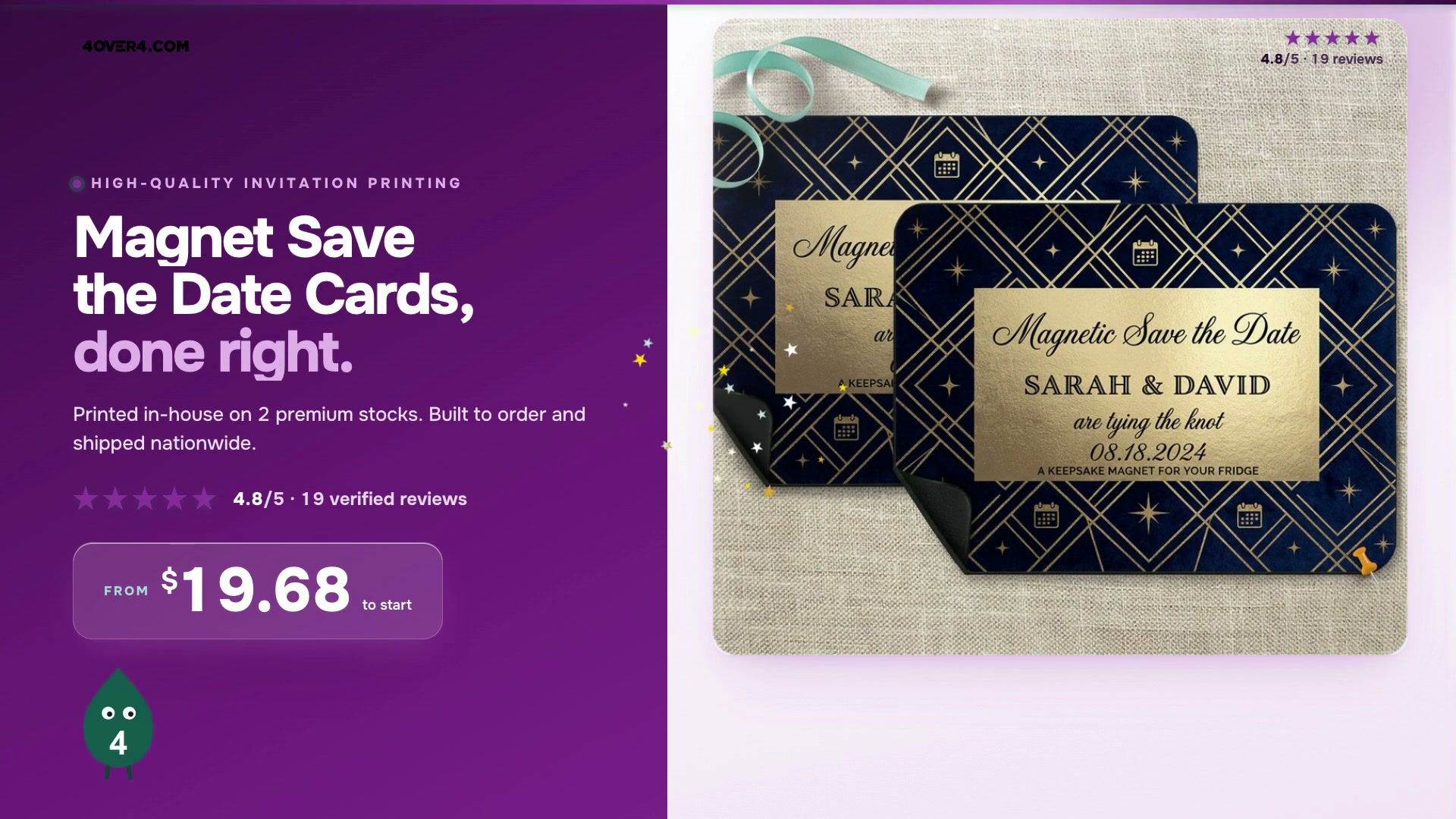 Magnet Save the Date Cards product video