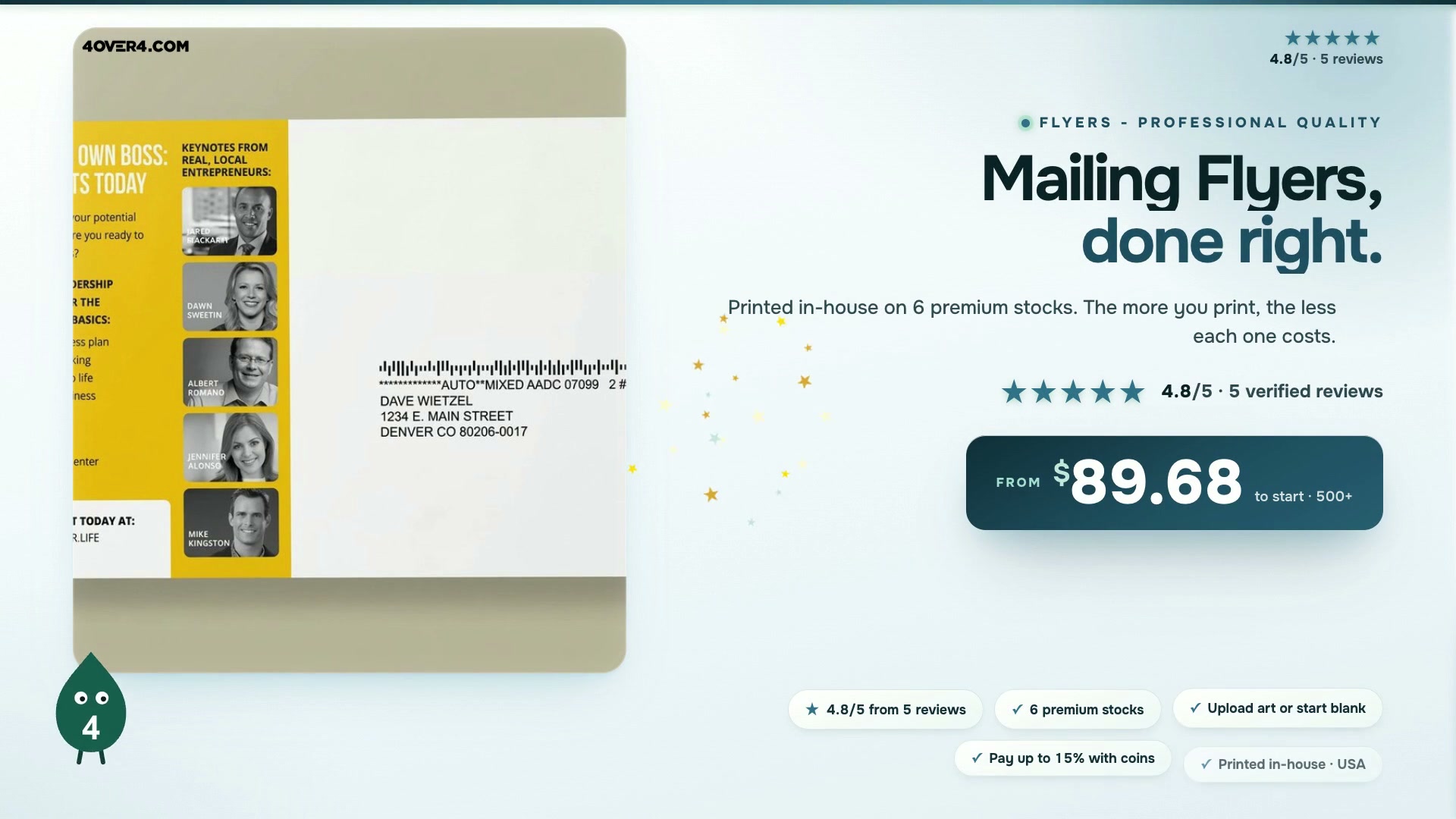 Mailing Flyers product video