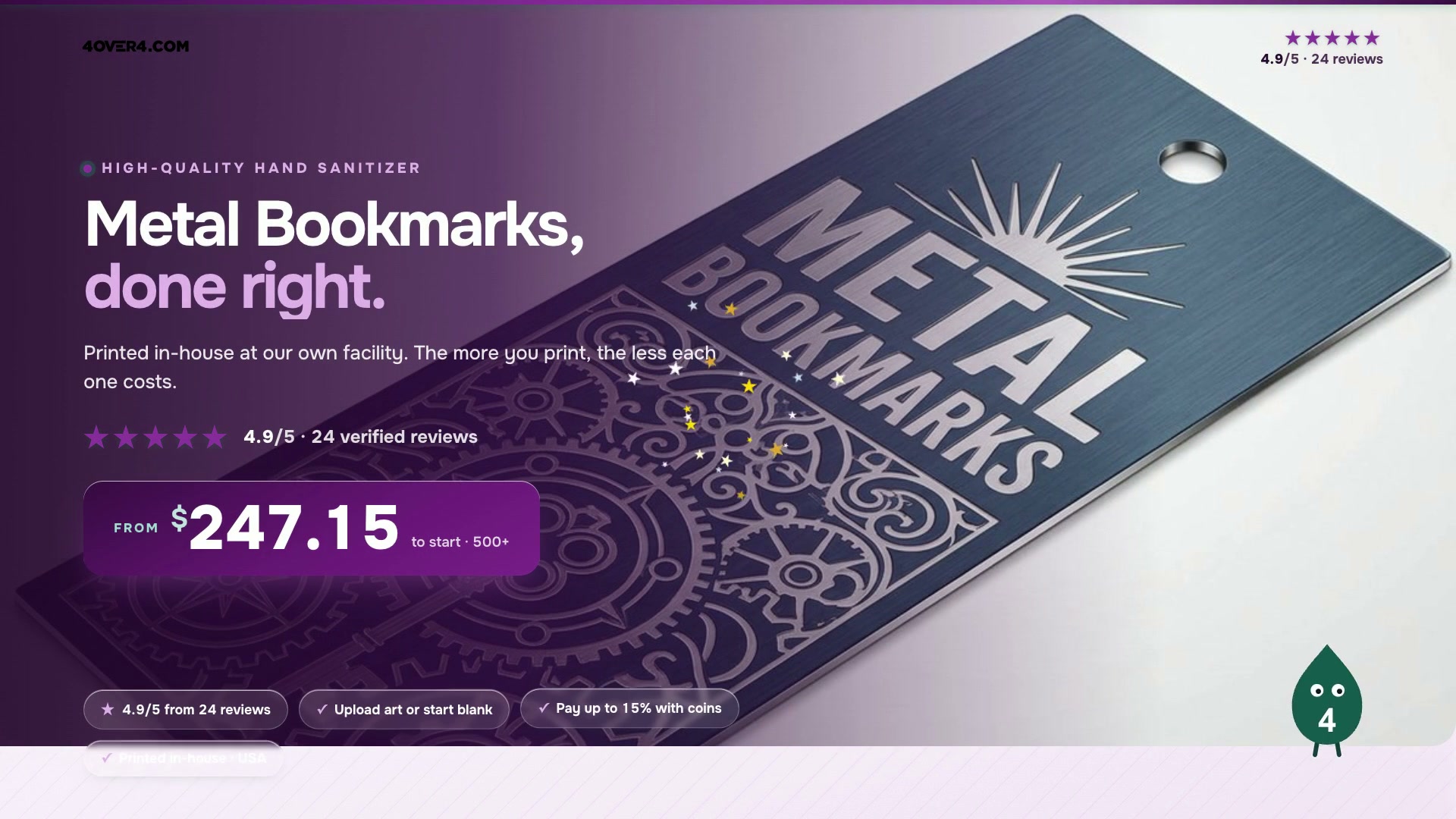 Metal Bookmarks product video