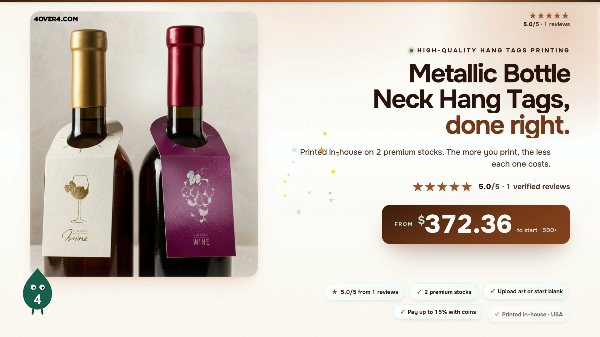 Metallic Bottle Neck Hang Tags product video