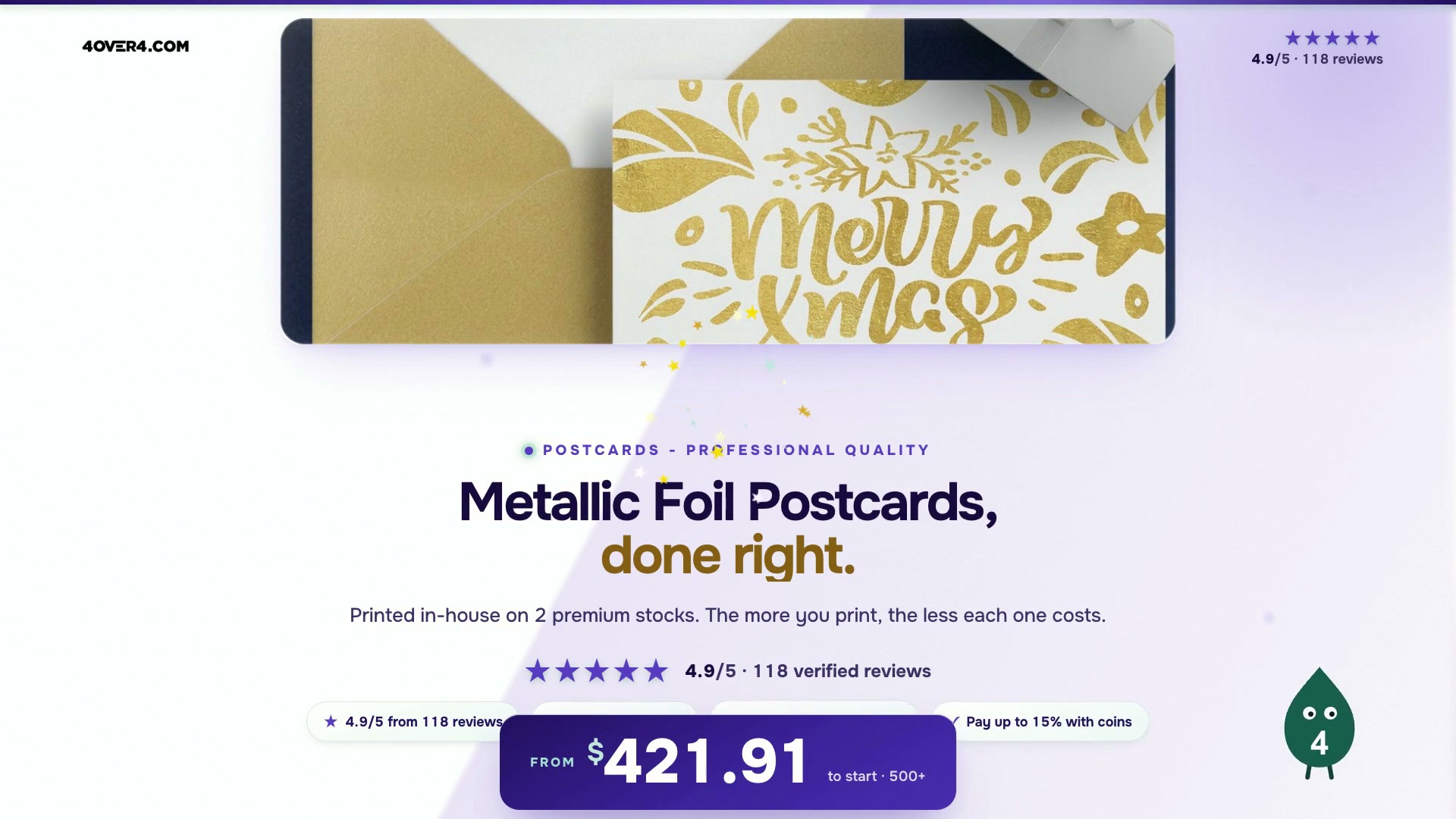 Metallic Foil Postcards product video