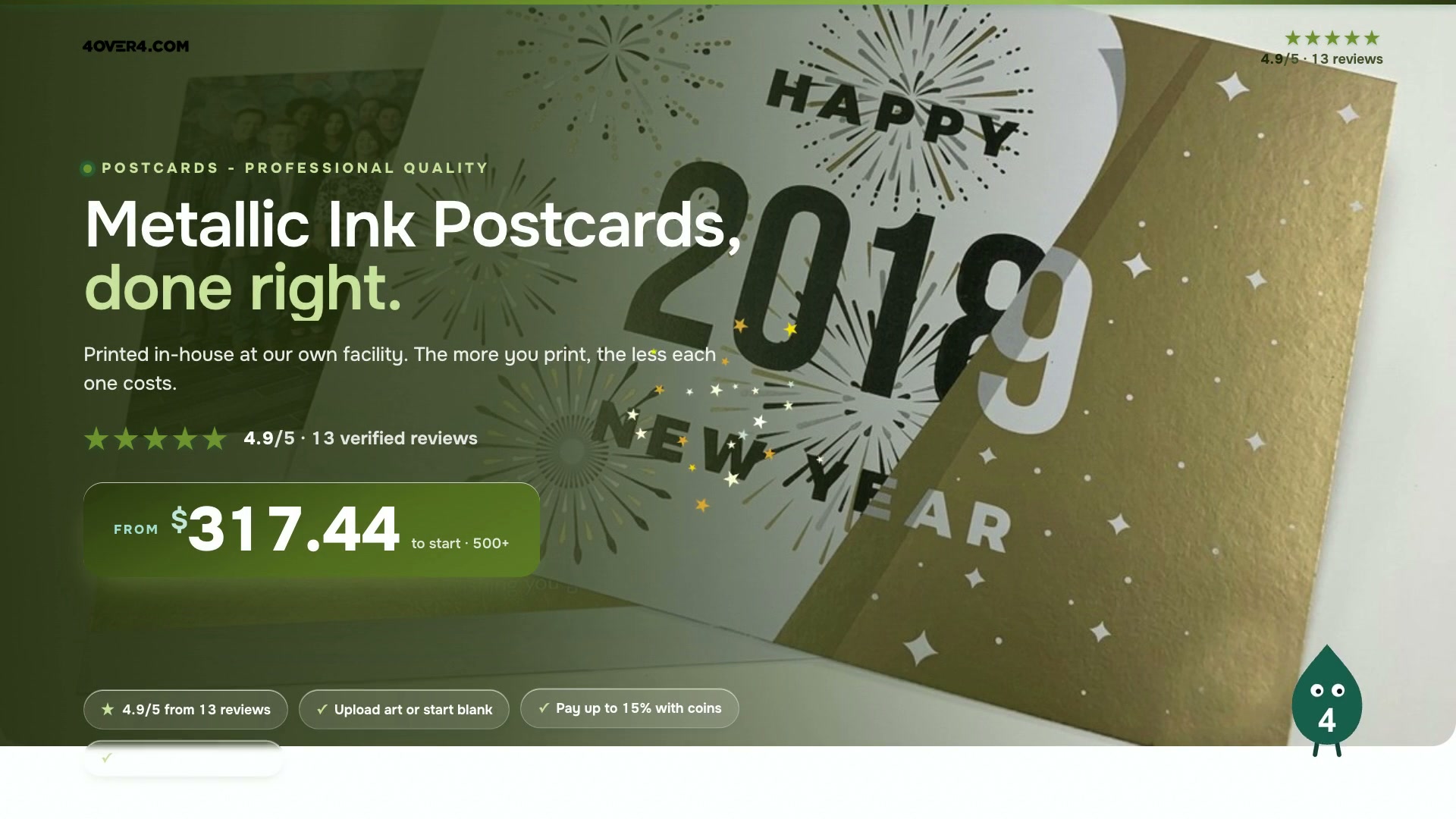 Metallic Ink Postcards product video