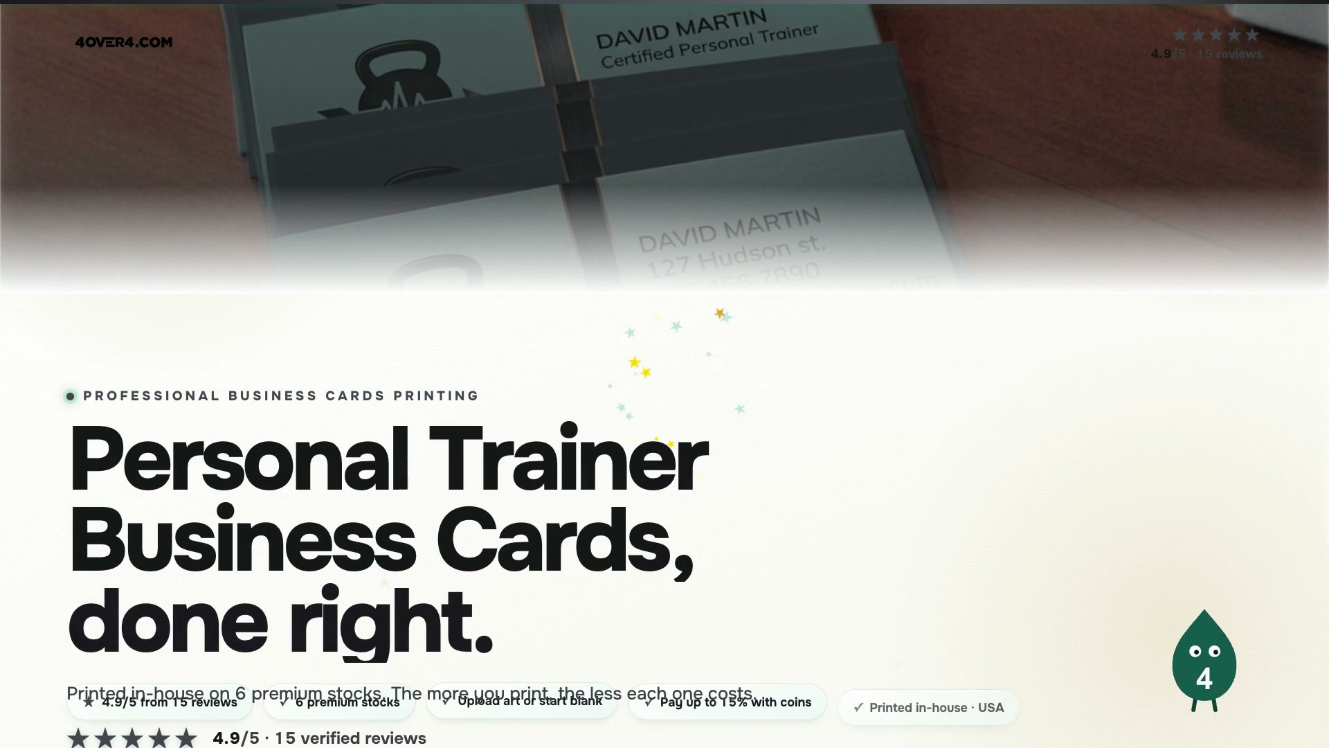 Personal Trainer Business Cards product video