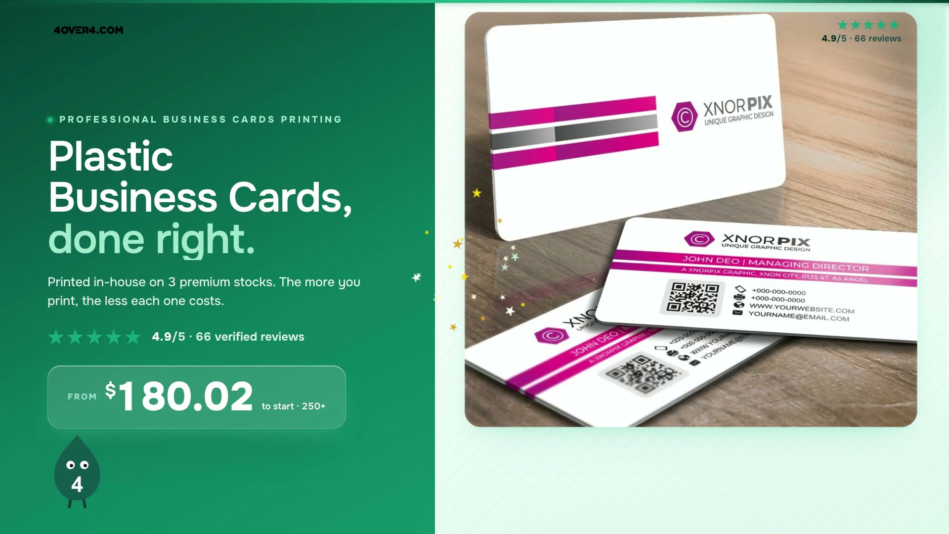 Plastic Business Cards product video