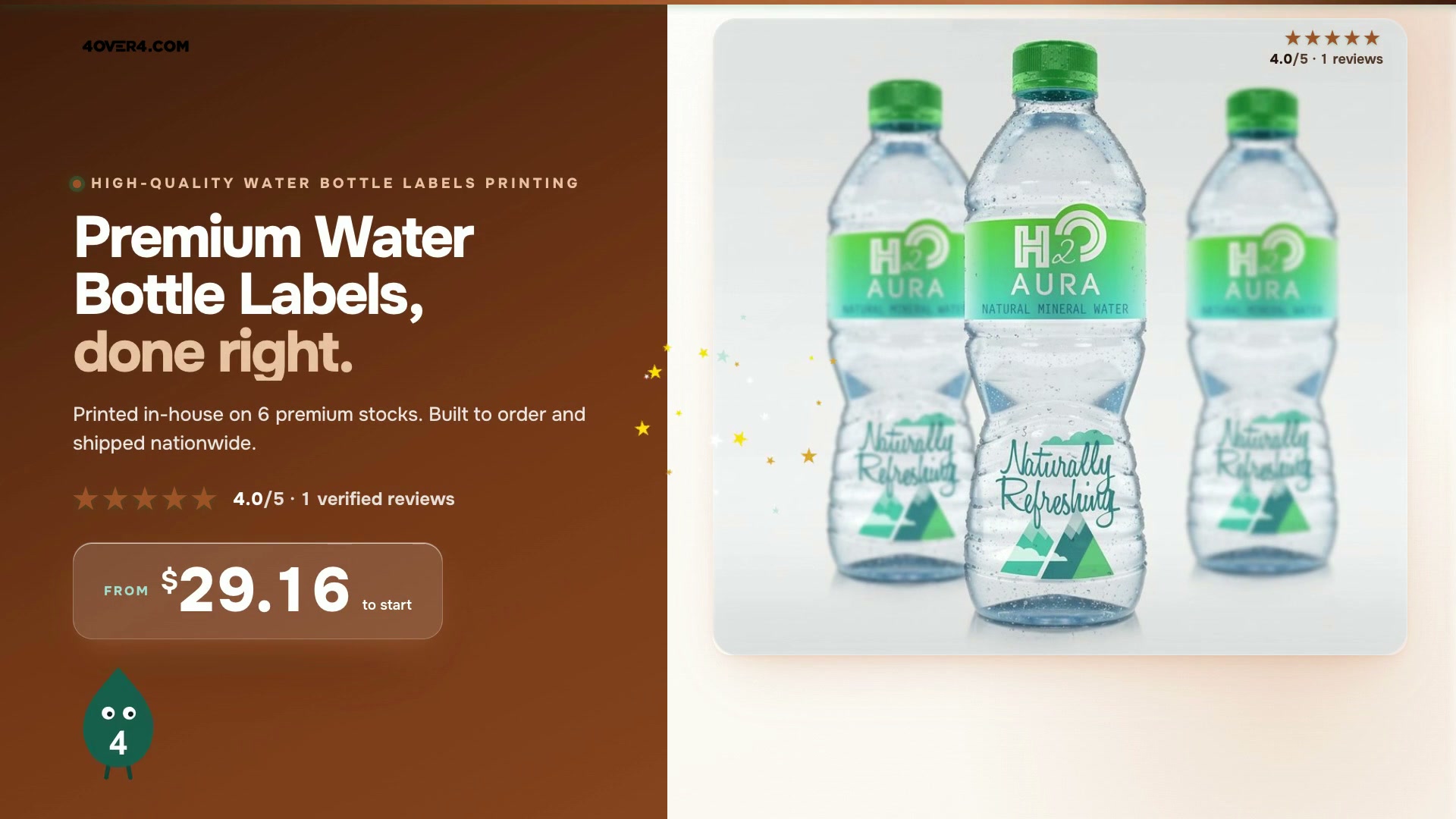 Premium Water Bottle Labels product video