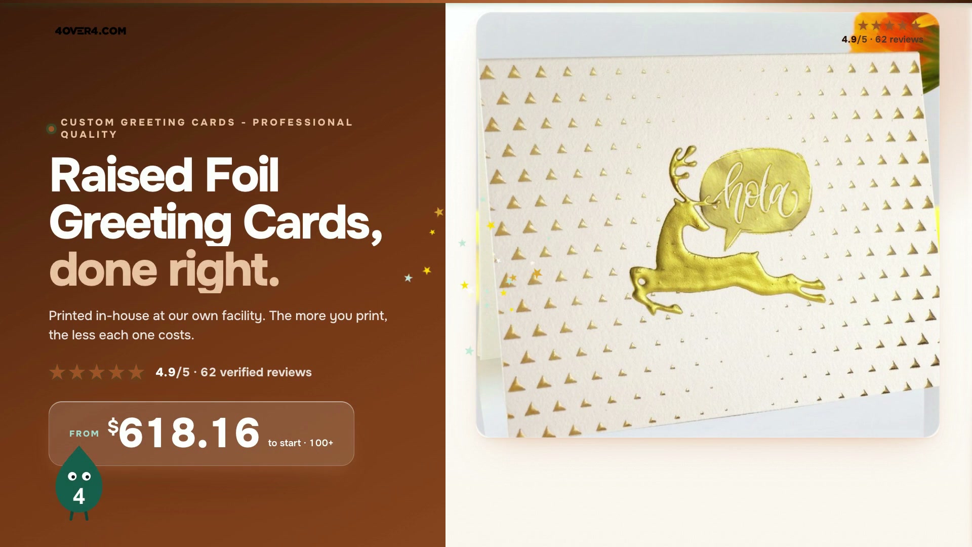 Raised Foil Greeting Cards product video