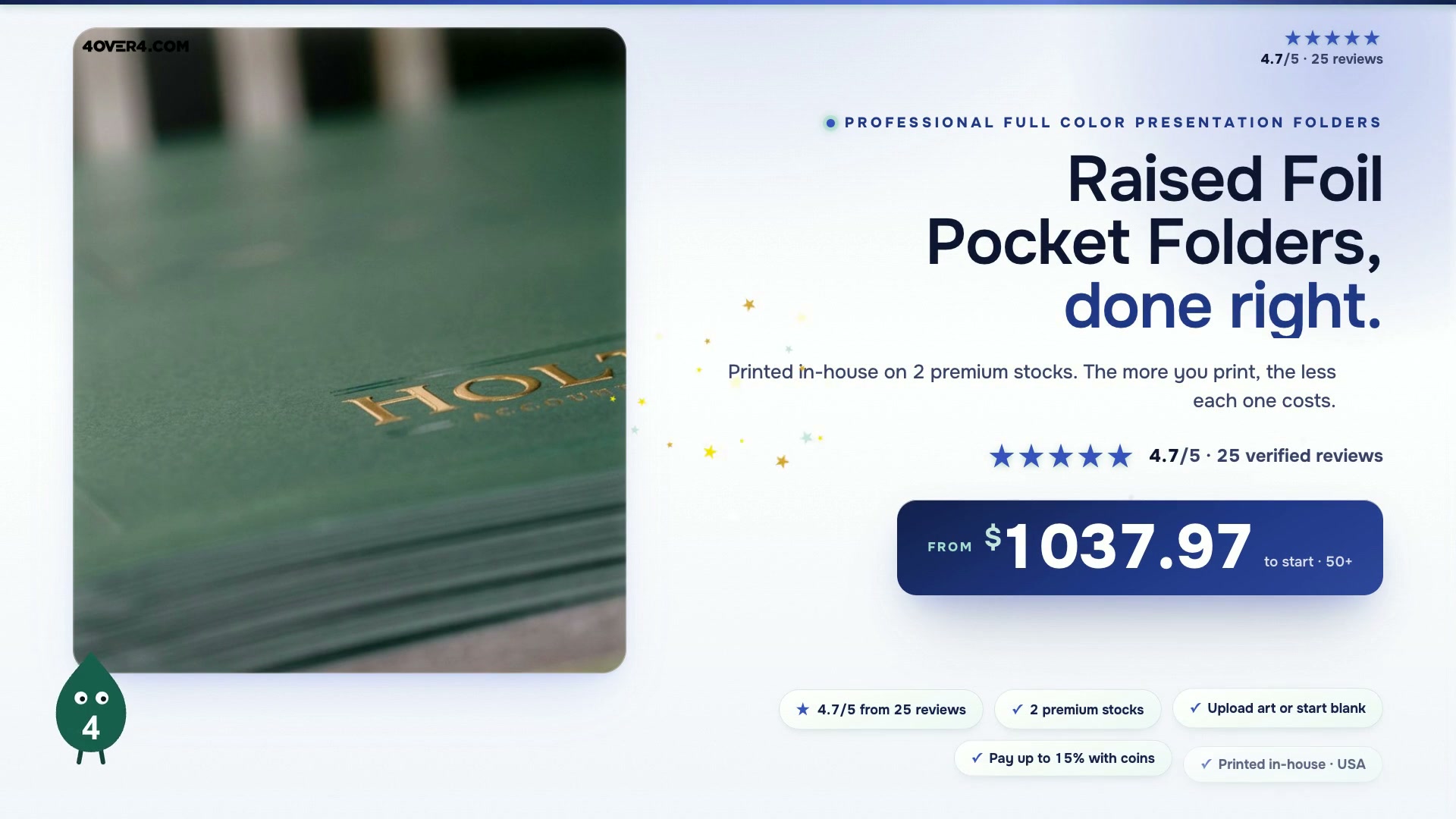 Raised Foil Pocket Folders product video