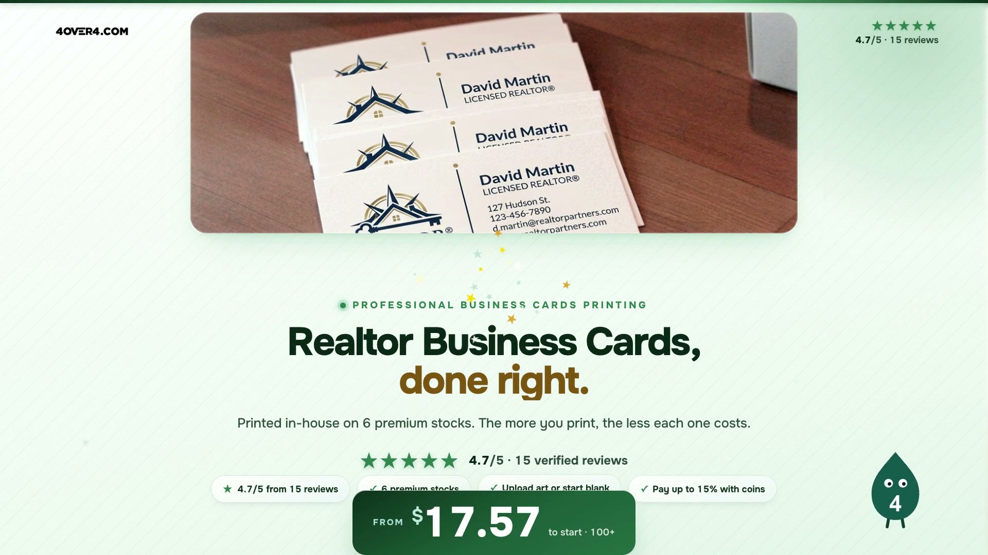 Realtor Business Cards product video