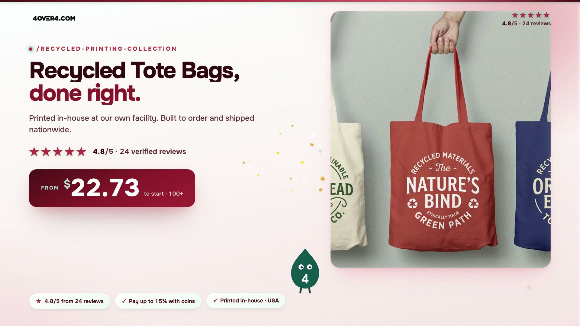 Recycled Tote Bags product video