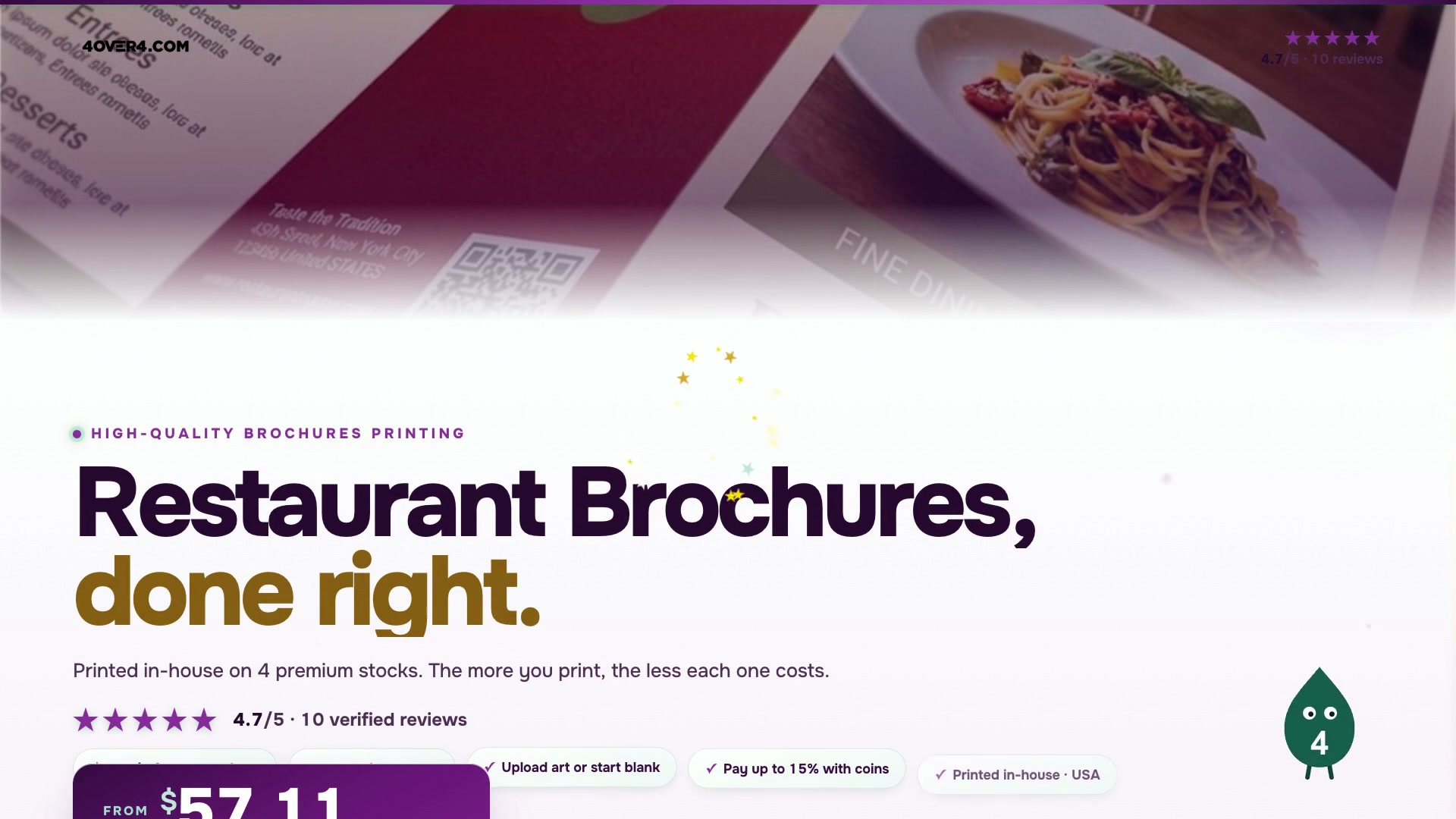 Restaurant Brochures product video