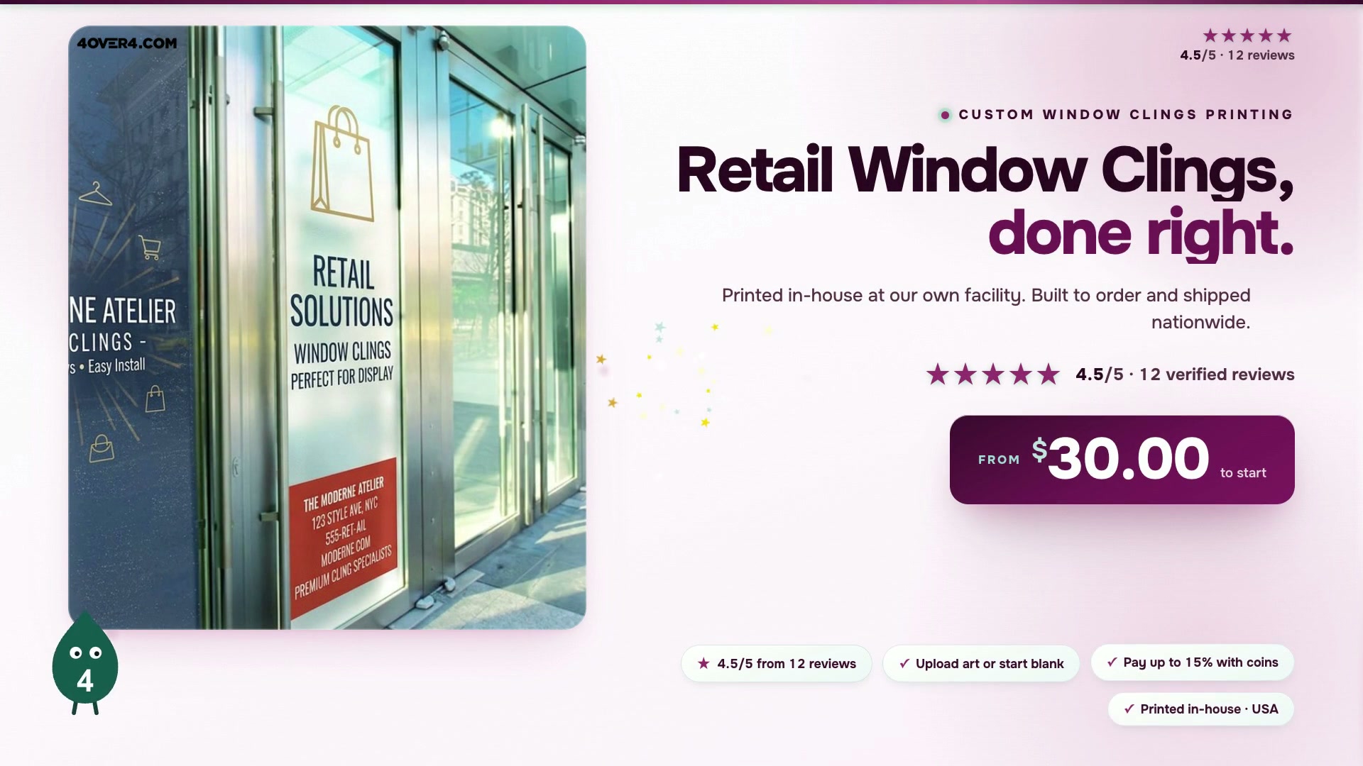 Retail Window Clings product video