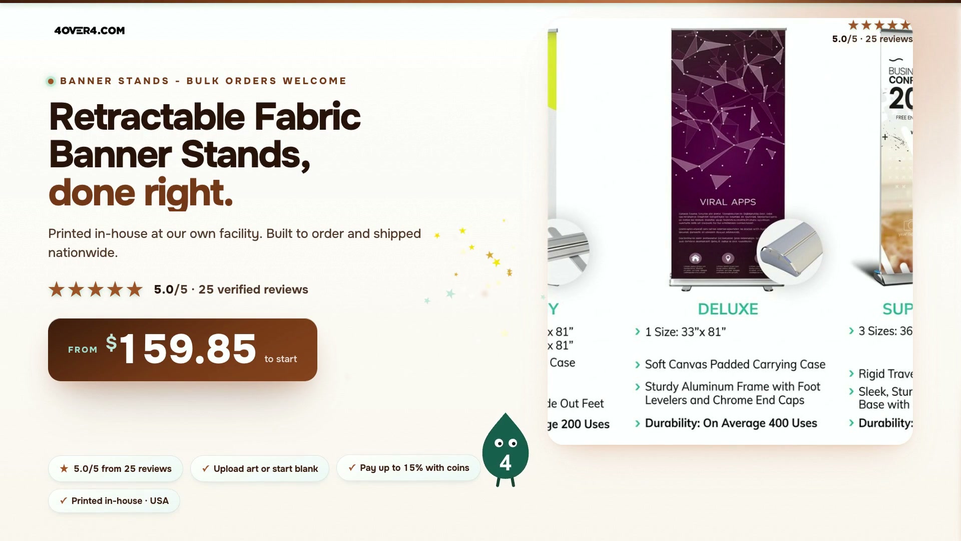 Retractable Fabric Banner Stands product video