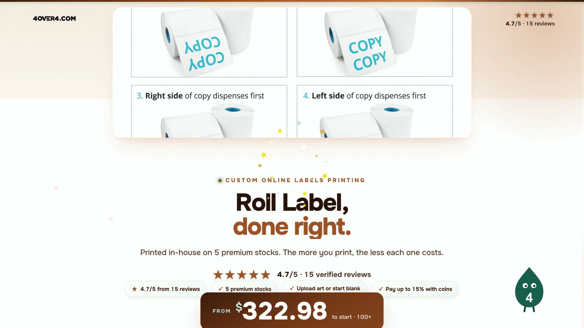 Roll Label product video