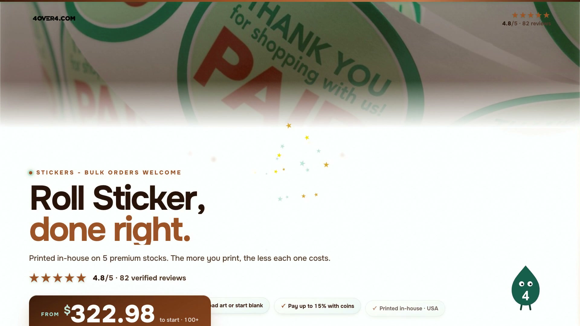 Roll Sticker product video