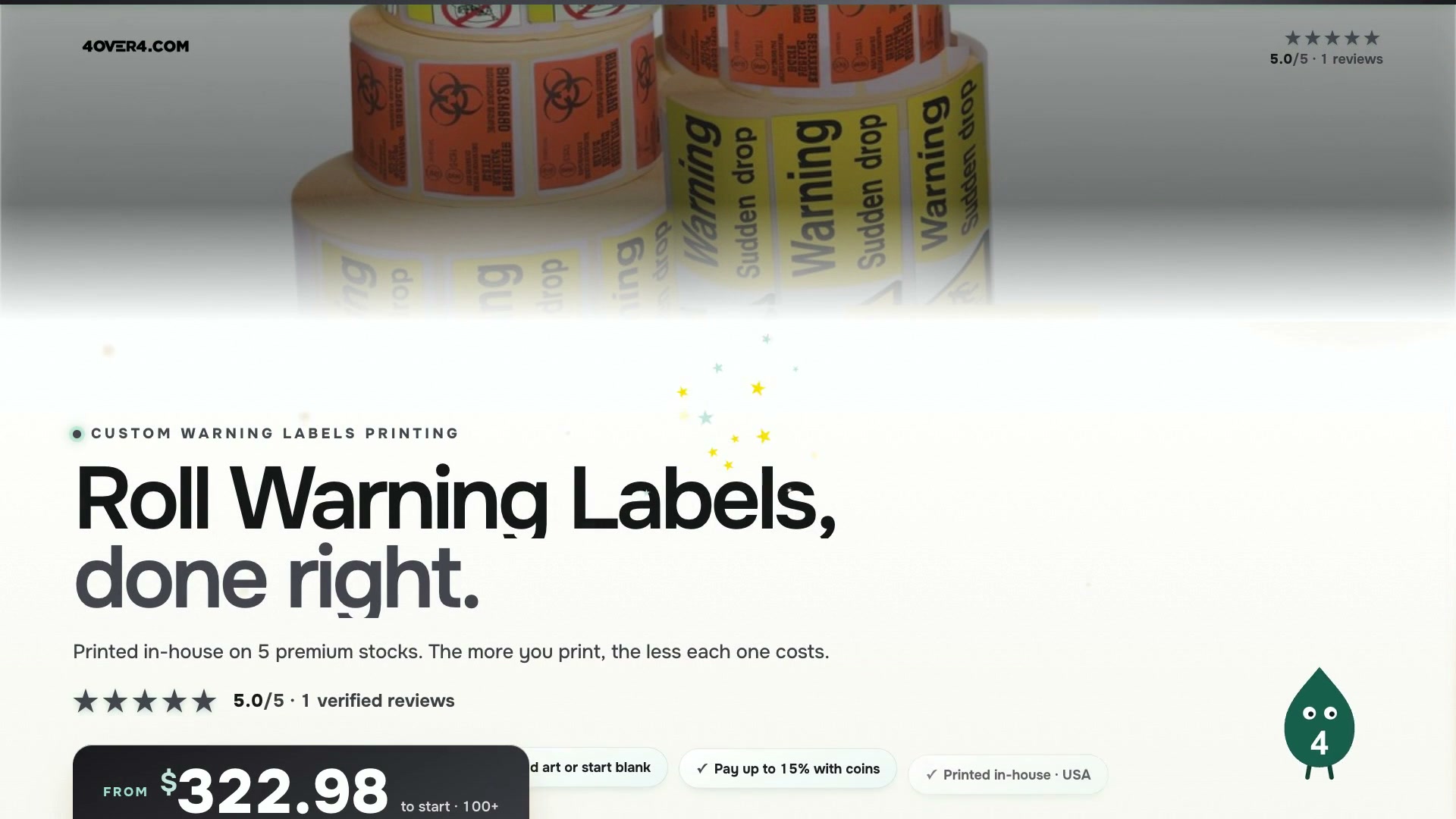 Roll Warning Labels product video