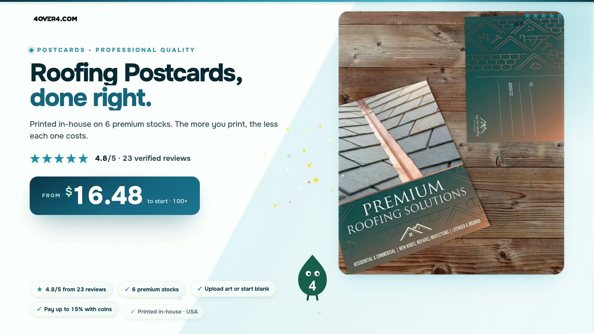 Roofing Postcards product video