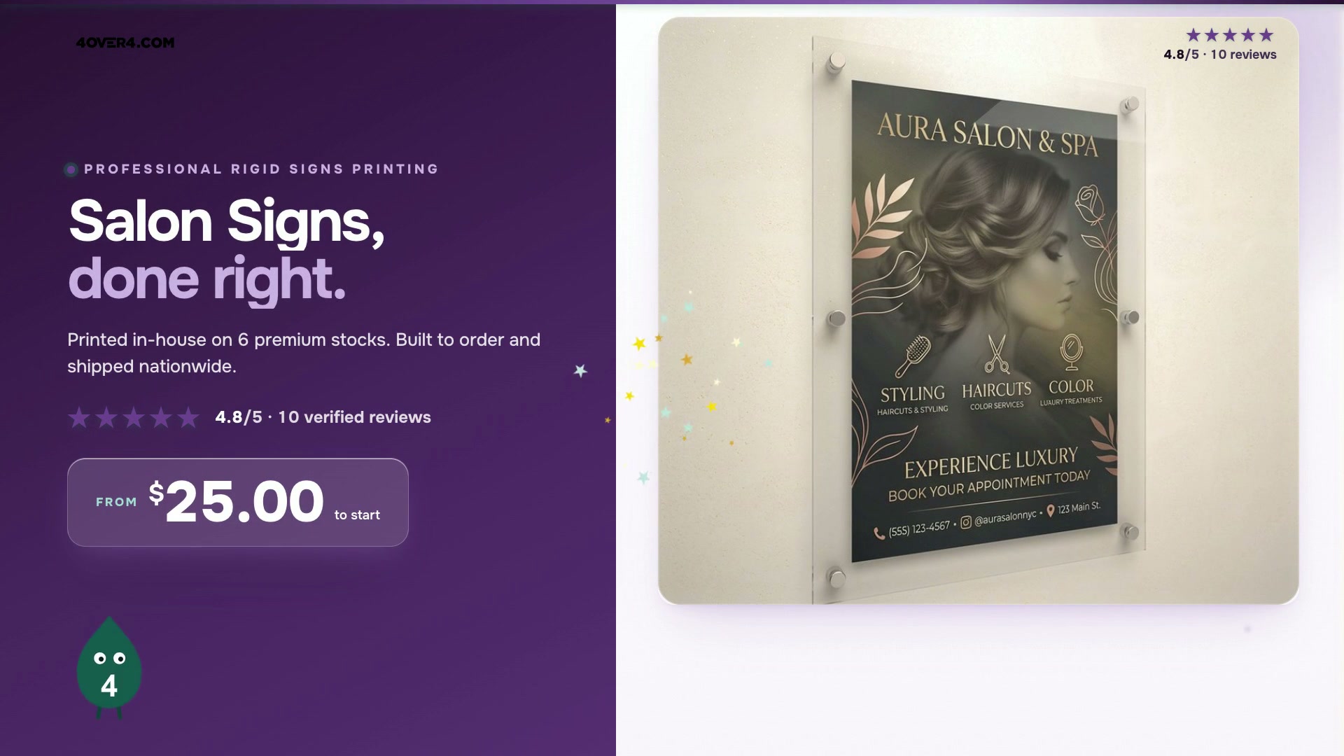 Salon Signs product video