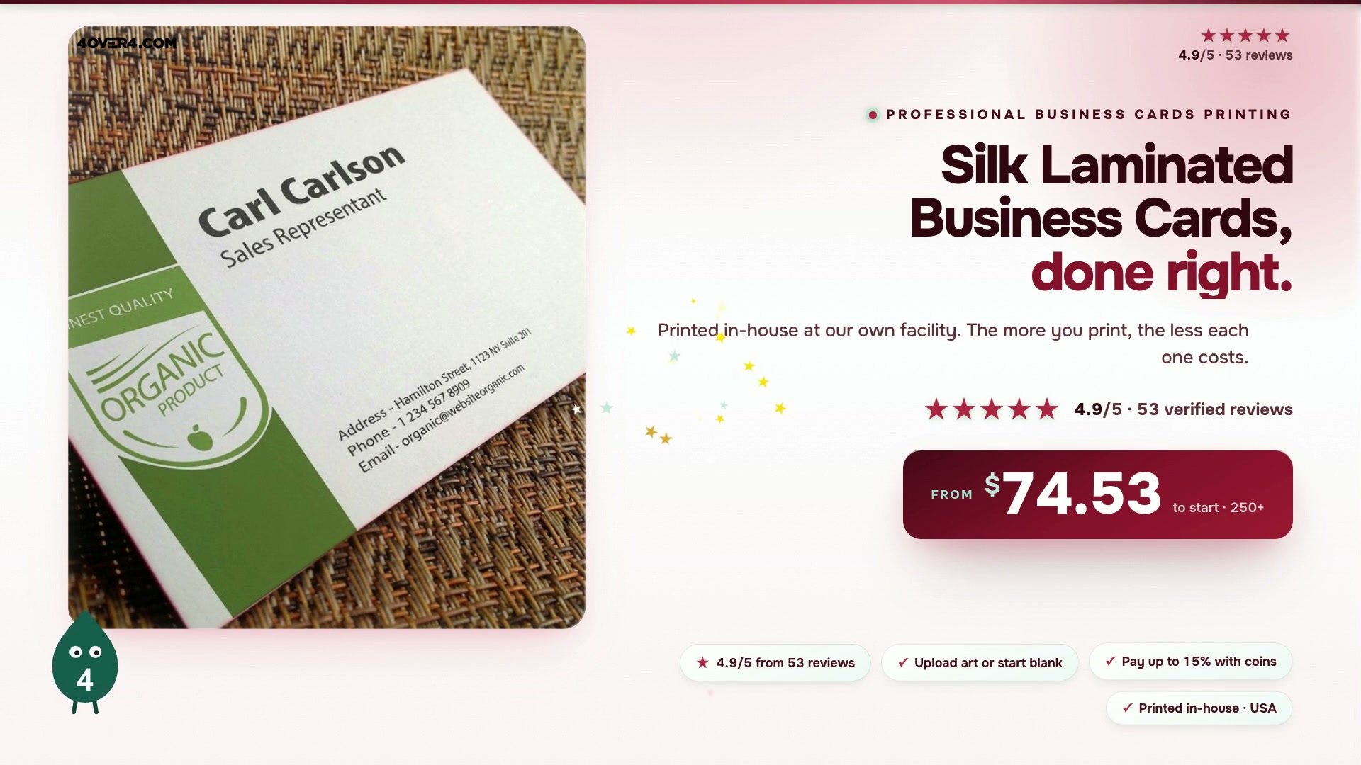 Silk Laminated Business Cards product video