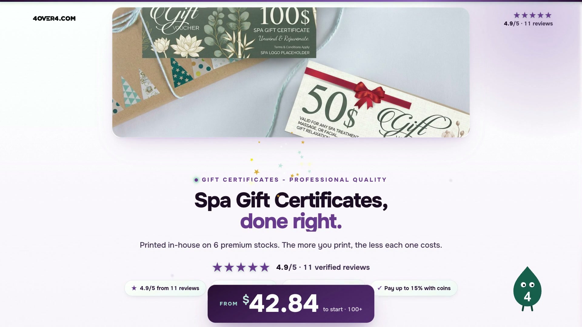 Spa Gift Certificates product video