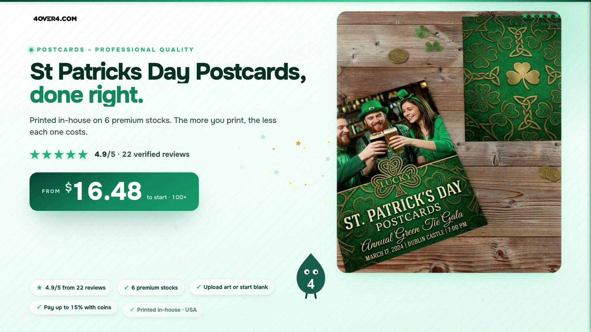 St Patricks Day Postcards product video