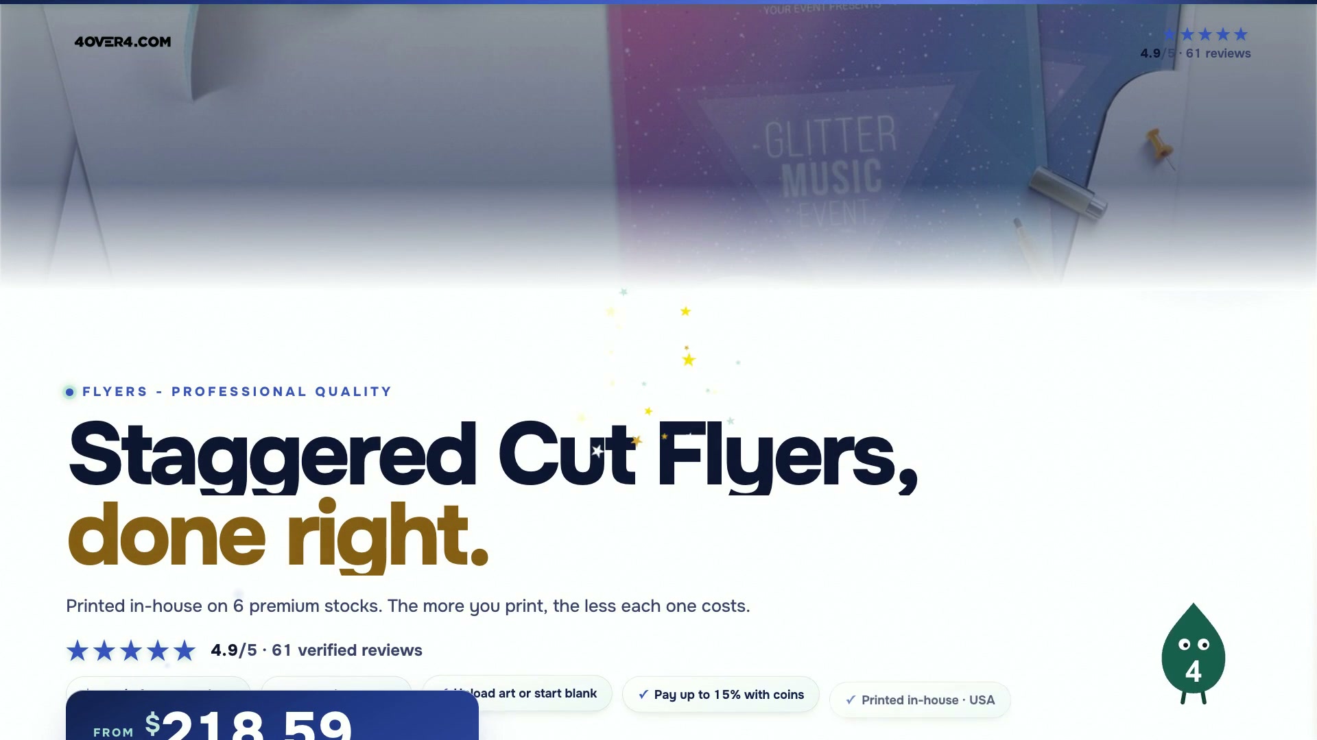 Staggered Cut Flyers product video