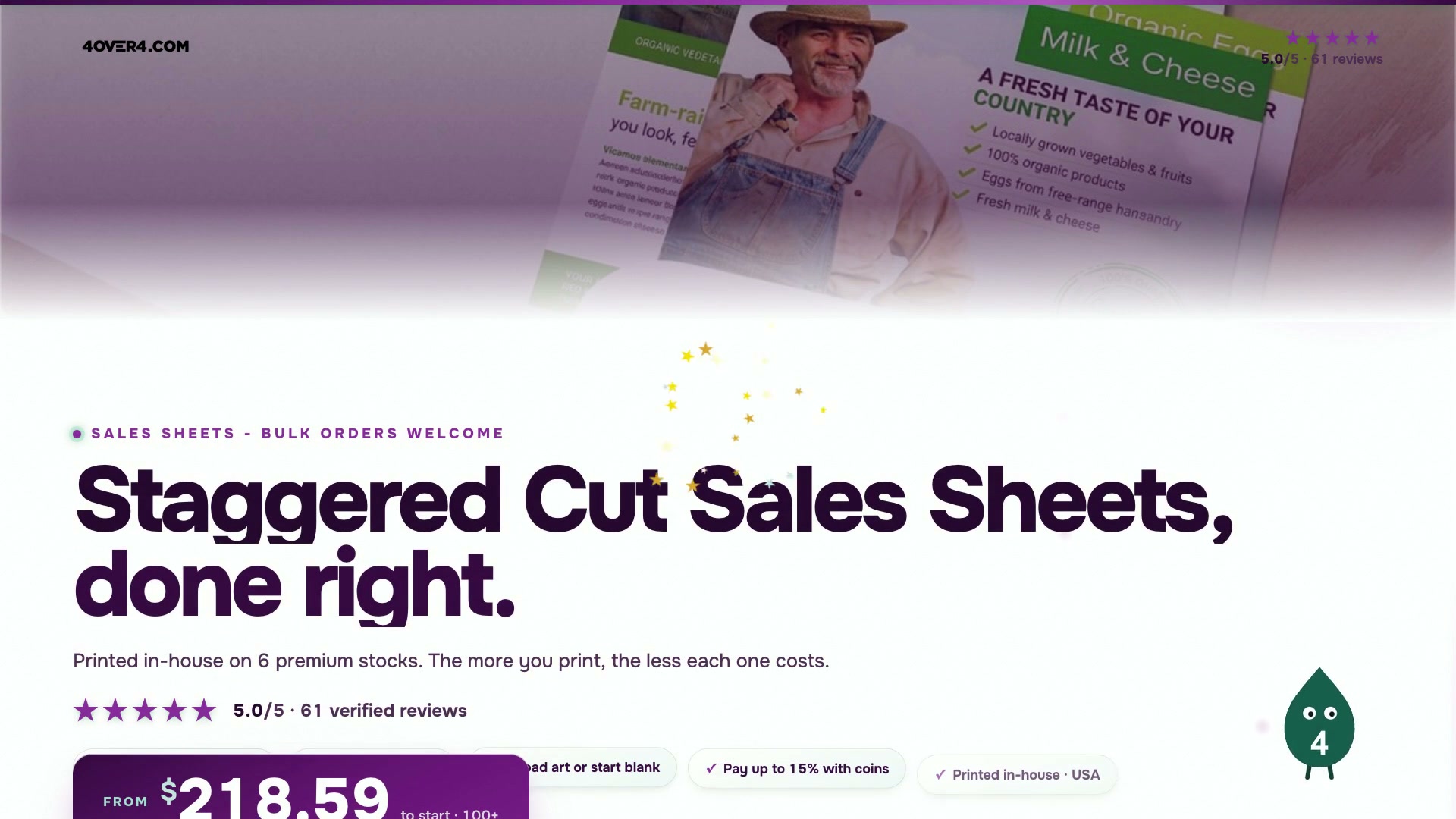 Staggered Cut Sales Sheets product video