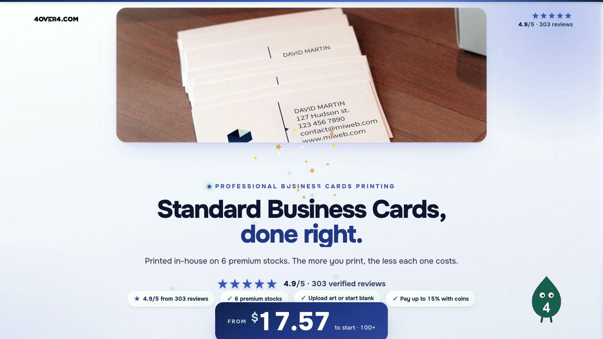 Standard Business Cards product video