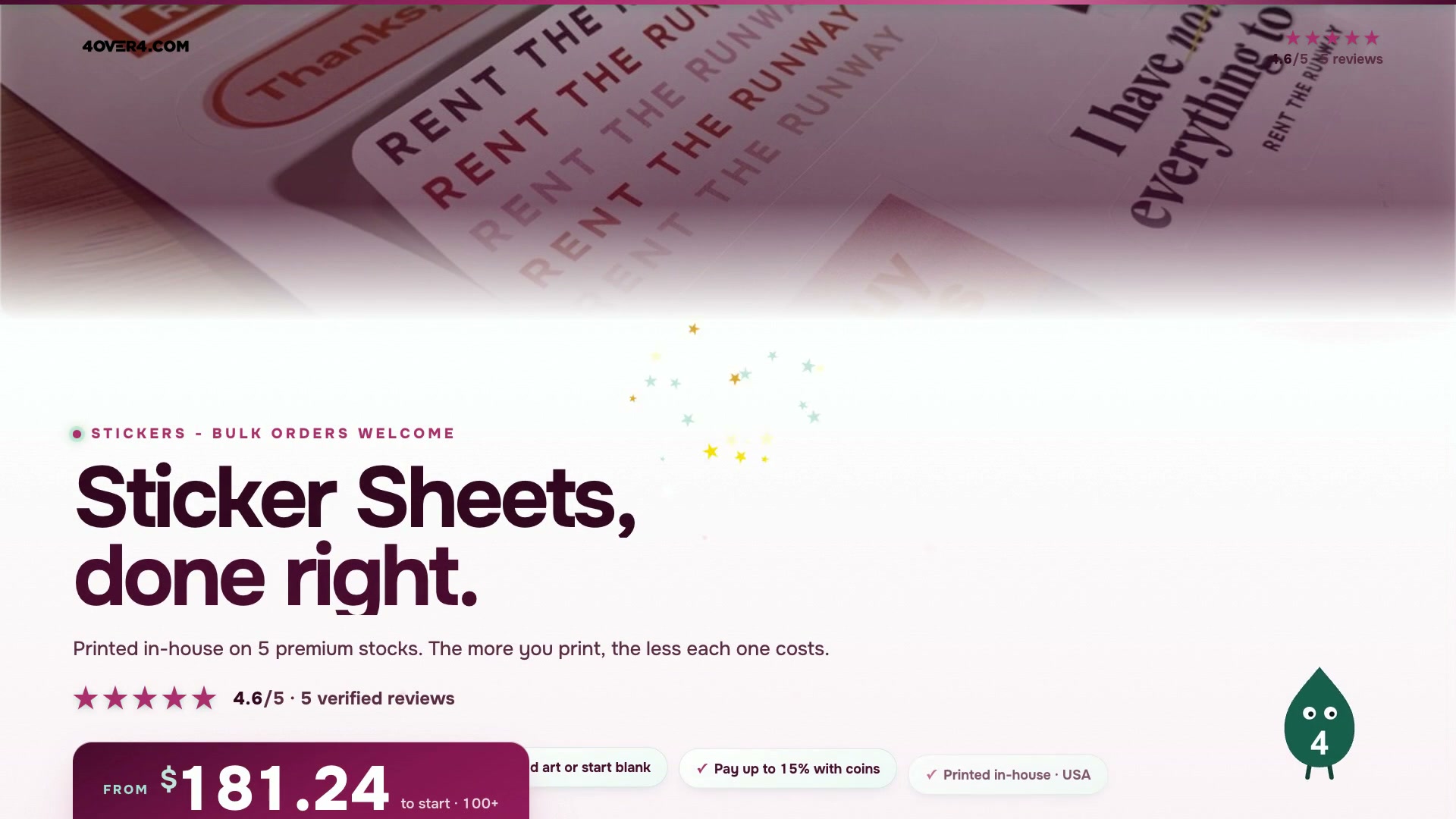 Sticker Sheets product video