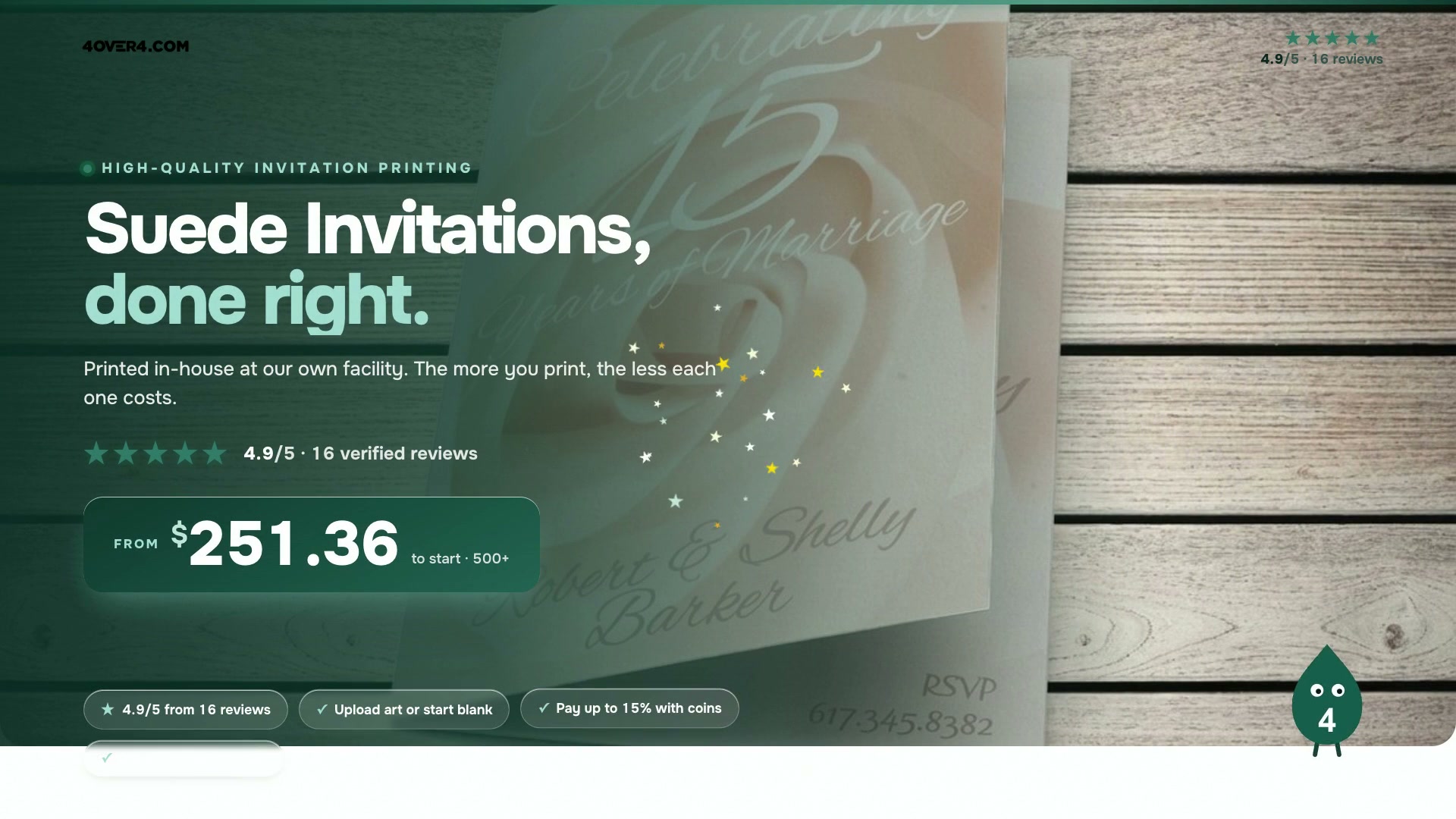 Suede Invitations product video