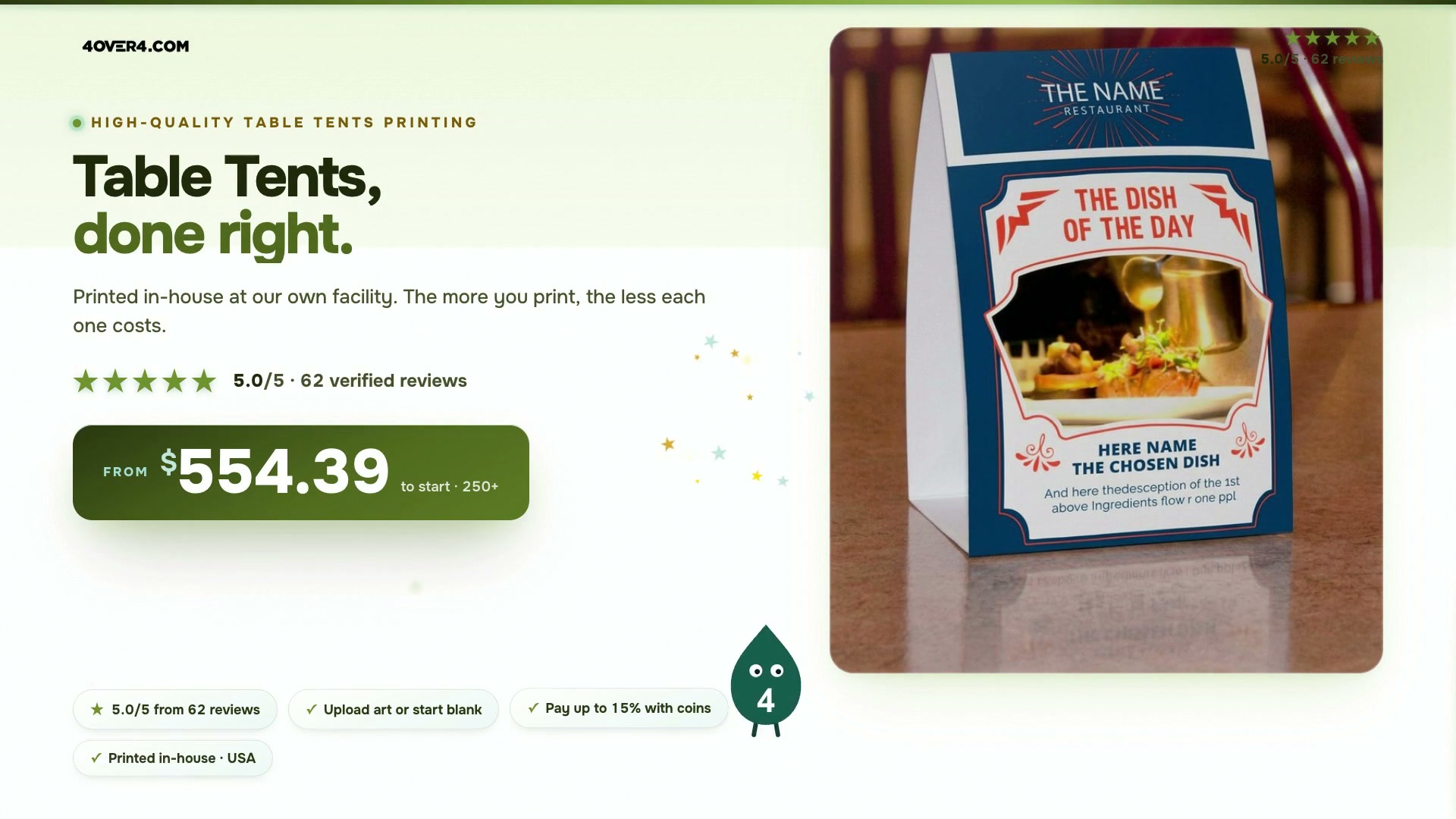Table Tents product video