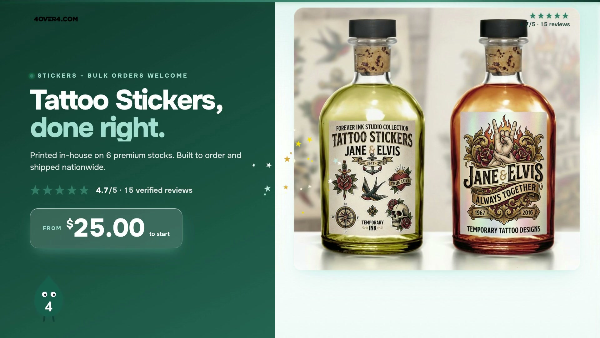 Tattoo Stickers product video