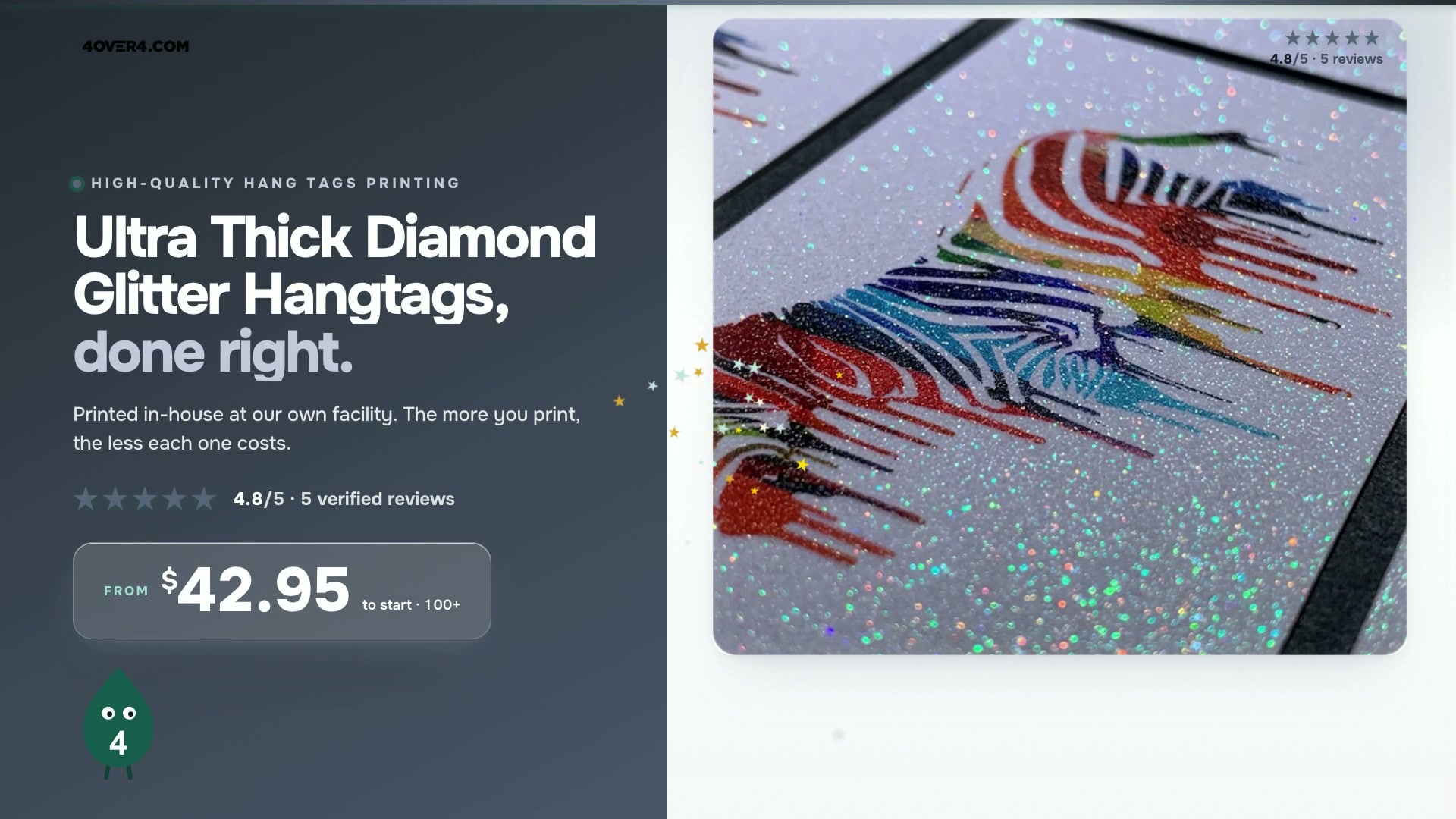 Ultra Thick Diamond Glitter Hangtags product video