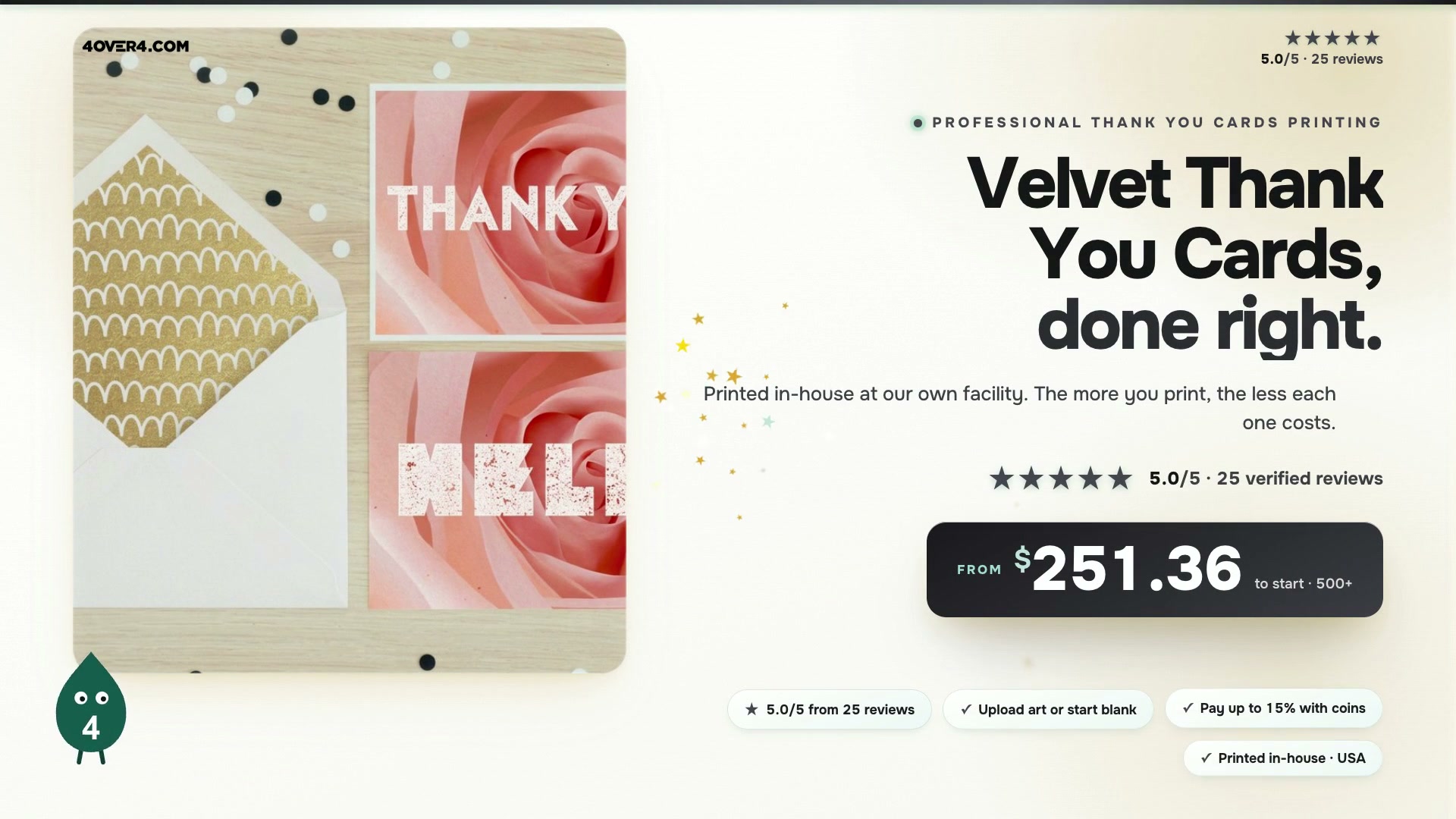 Velvet Thank You Cards product video