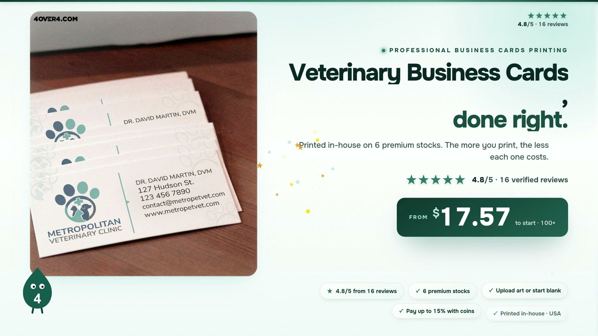 Veterinary Business Cards product video