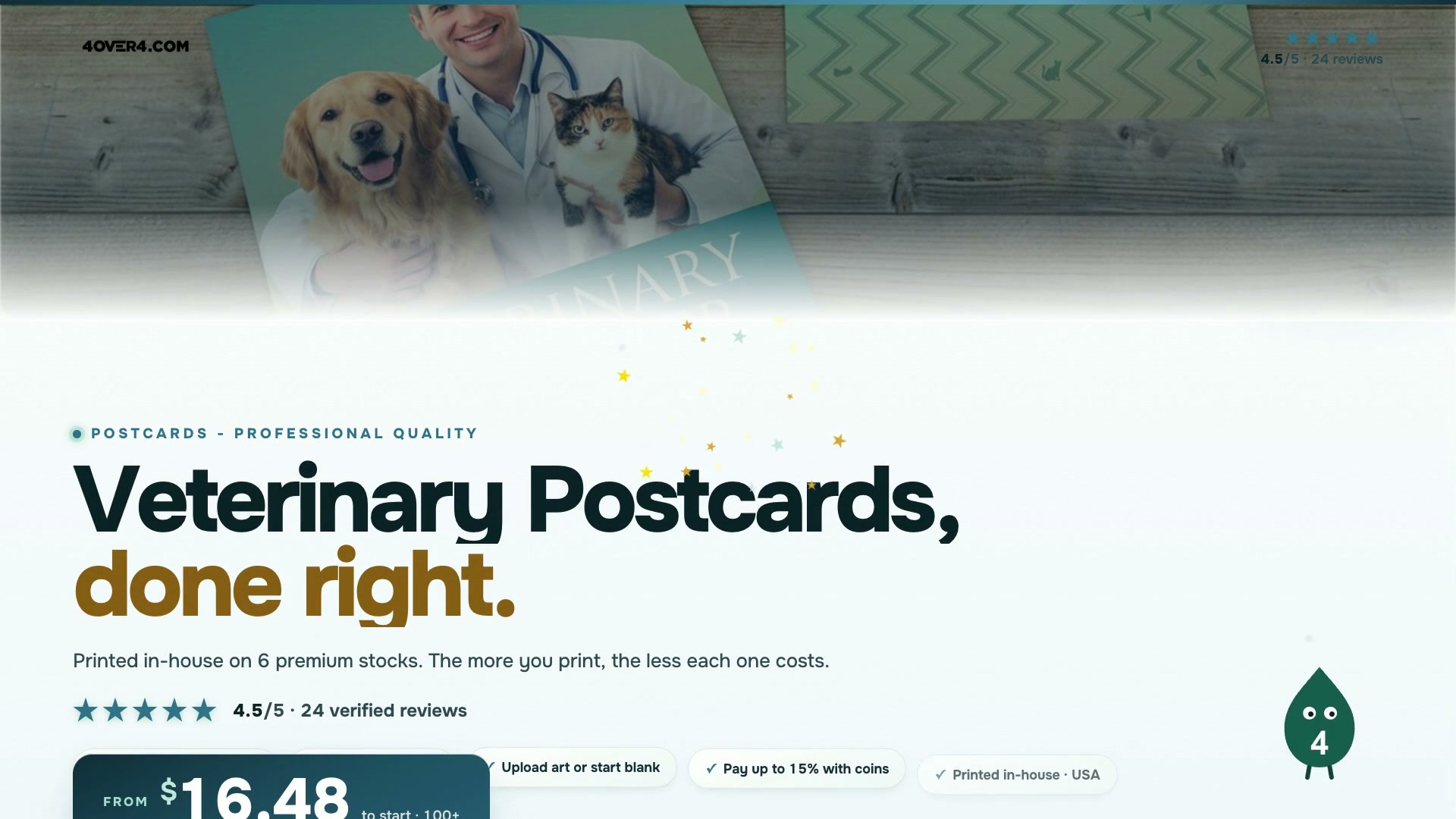 Veterinary Postcards product video