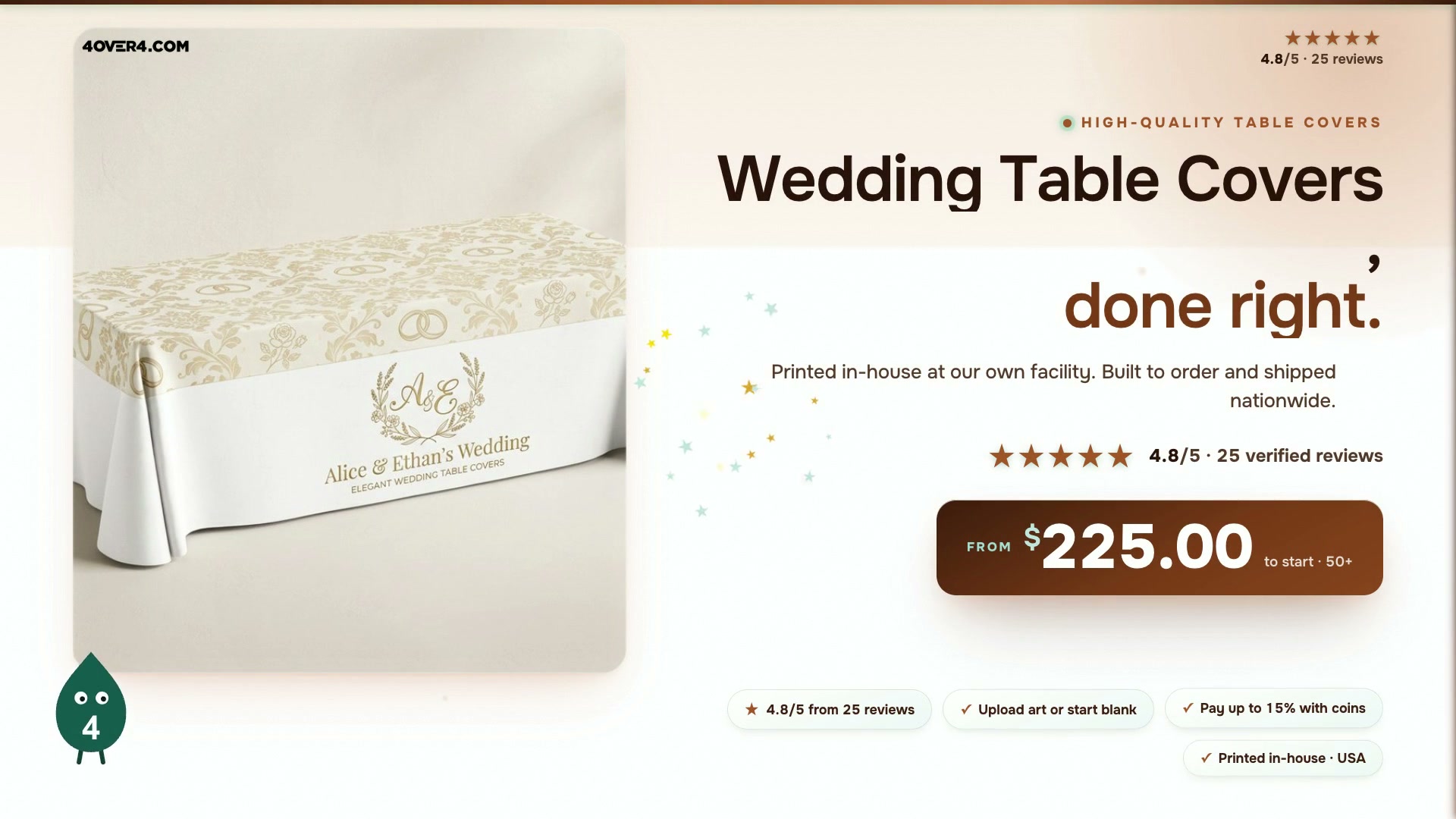 Wedding Table Covers product video
