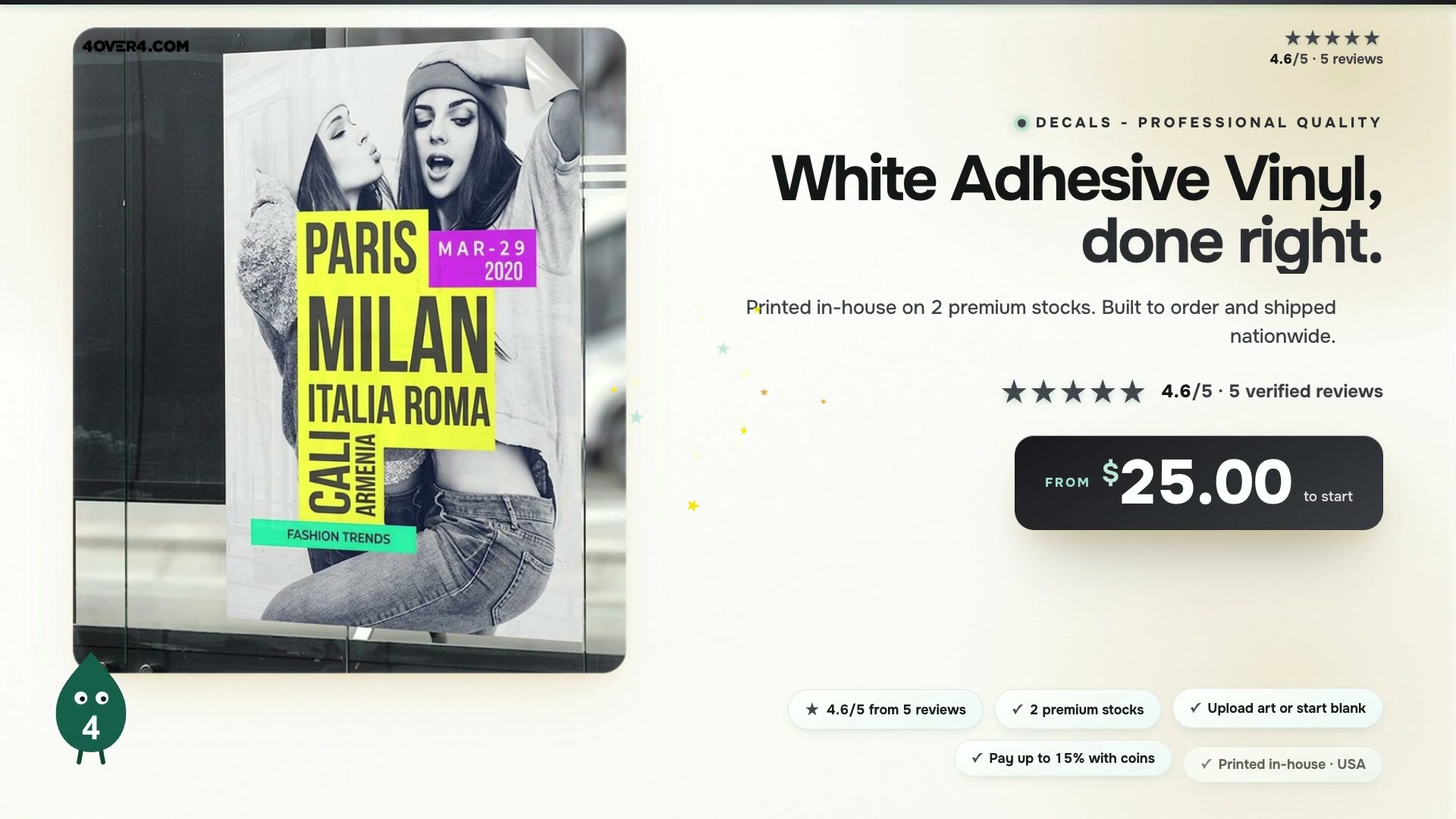 White Adhesive Vinyl product video