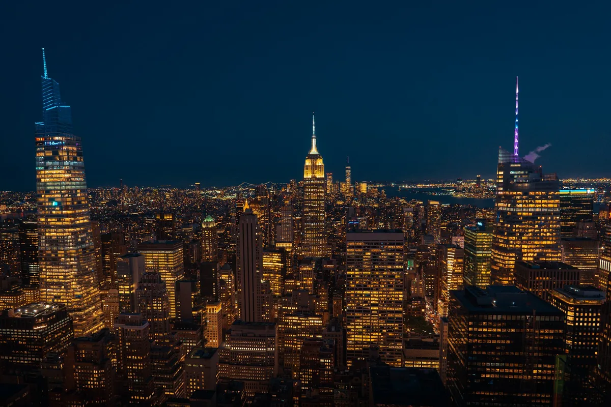 New York printing - city skyline by 4OVER4